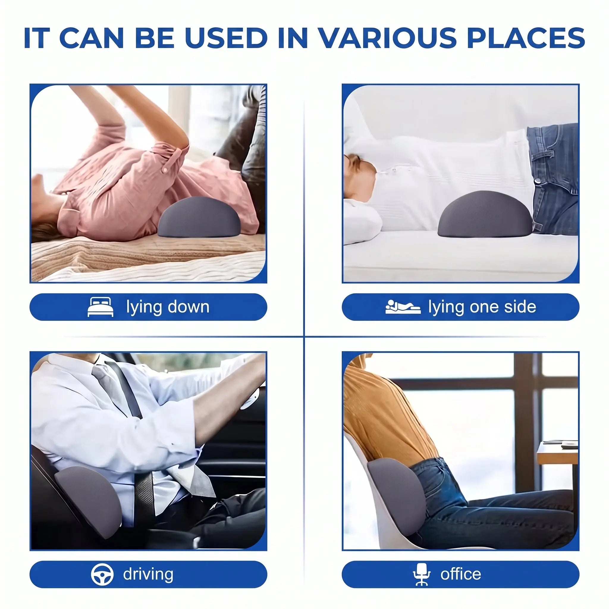 Slumblr® Memory Foam Lumbar Support Cushion