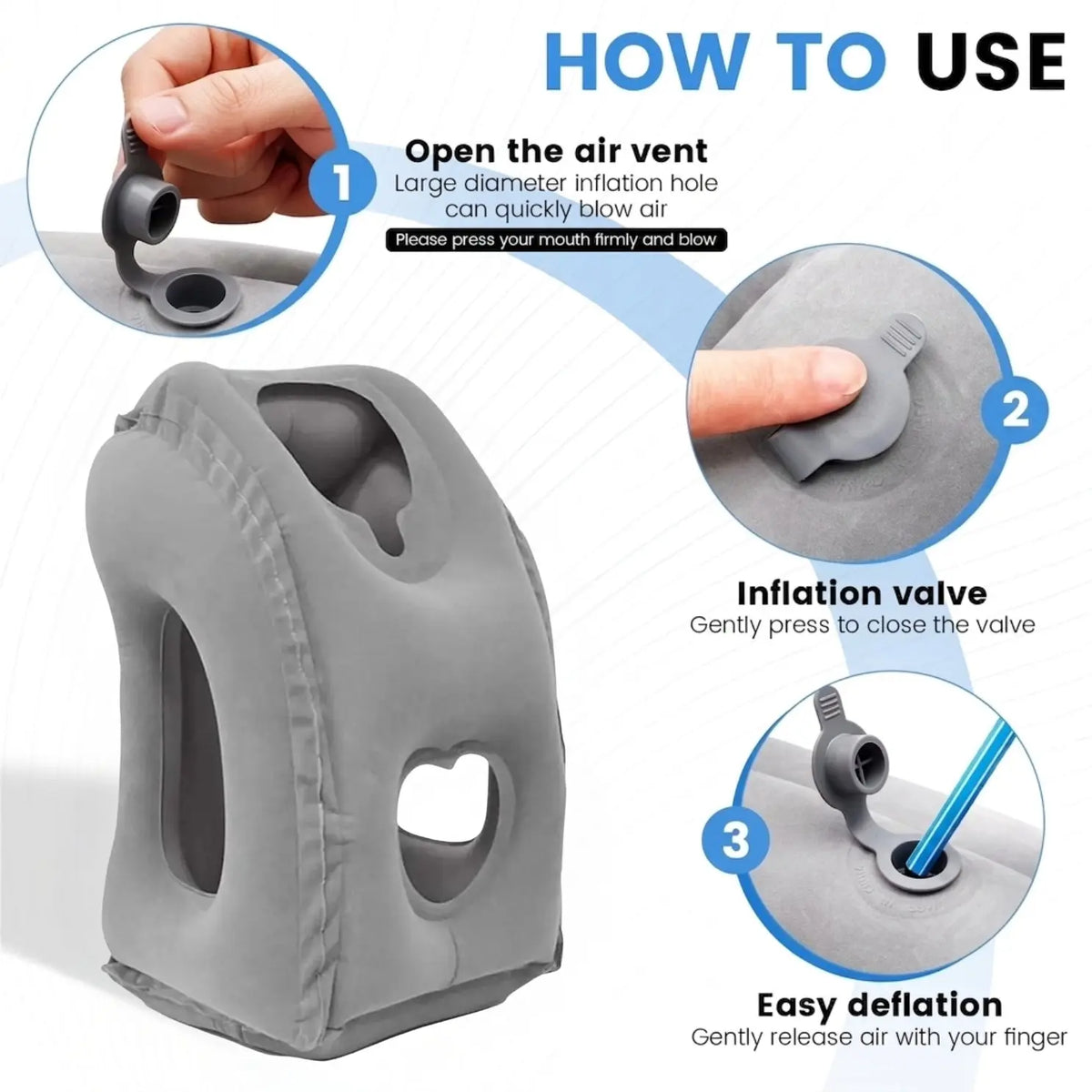 Slumblr® Travel Pillow Inflatable Headrest
