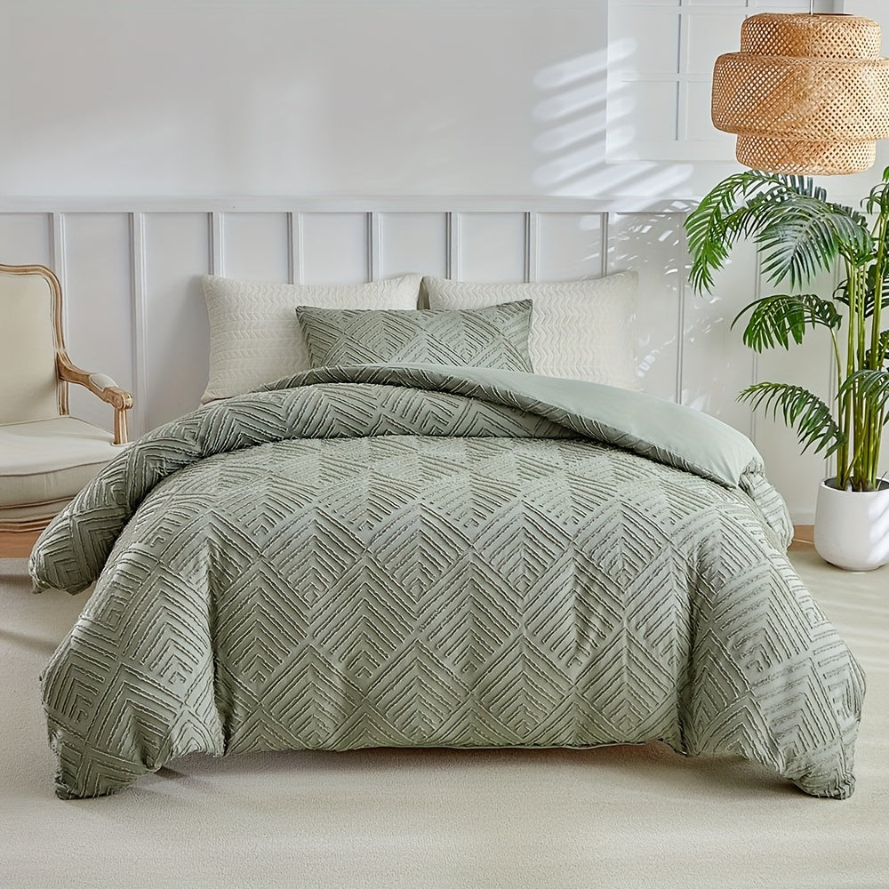 Slumblr® Luxury Tufted Duvet Cover Set