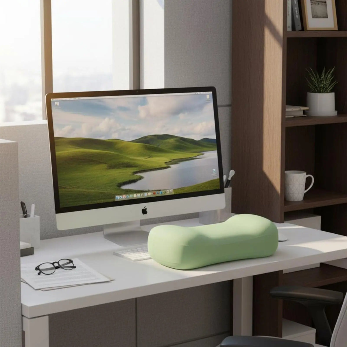 Slumblr® Office Nap Pillow with Ice Silk Fabric Slumblr