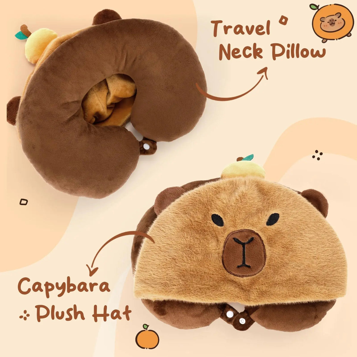 Slumblr® Capybara Travel Pillow Slumblr