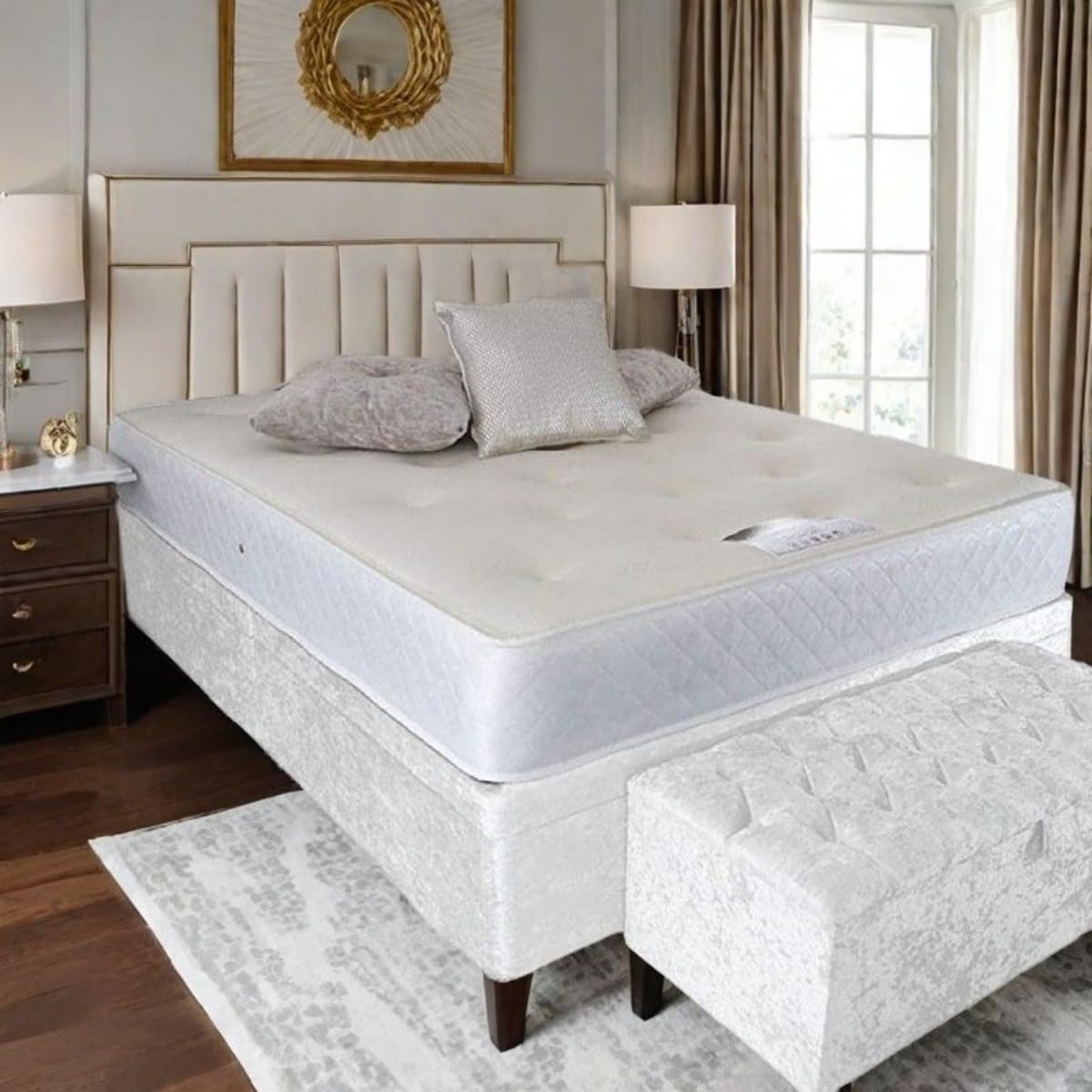 Slumblr® Crushed Velvet Bed Skirt Extra Deep