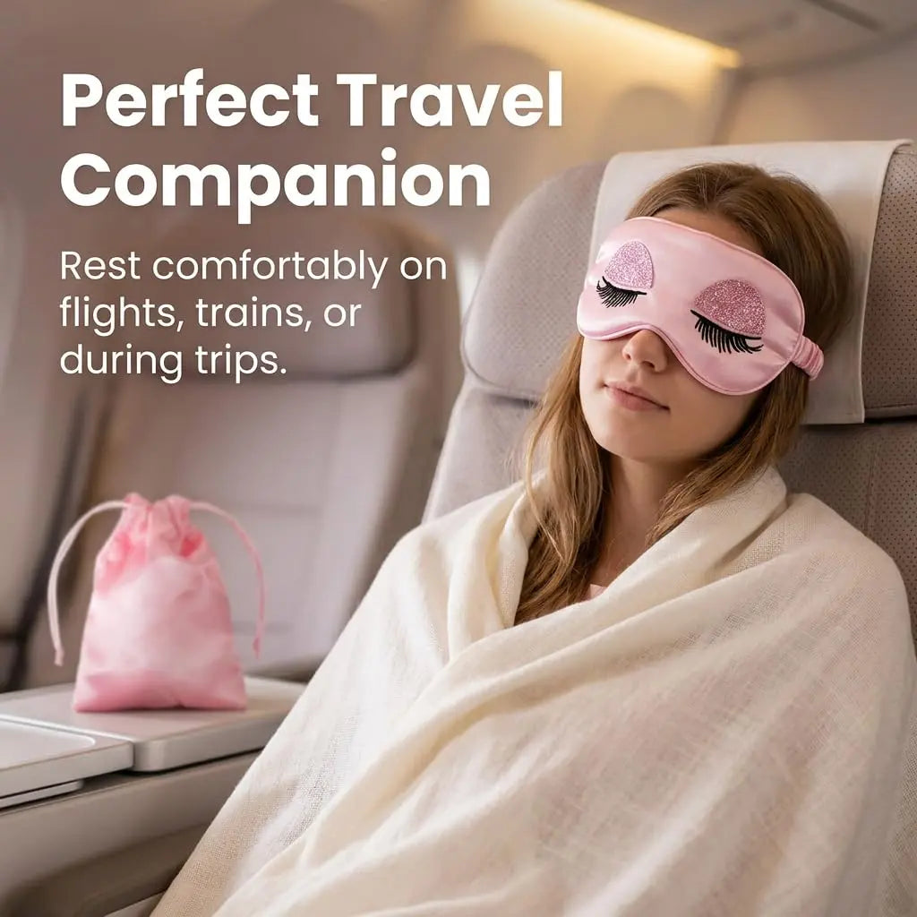 Slumblr® Pink Plush Sleep Mask Slumblr