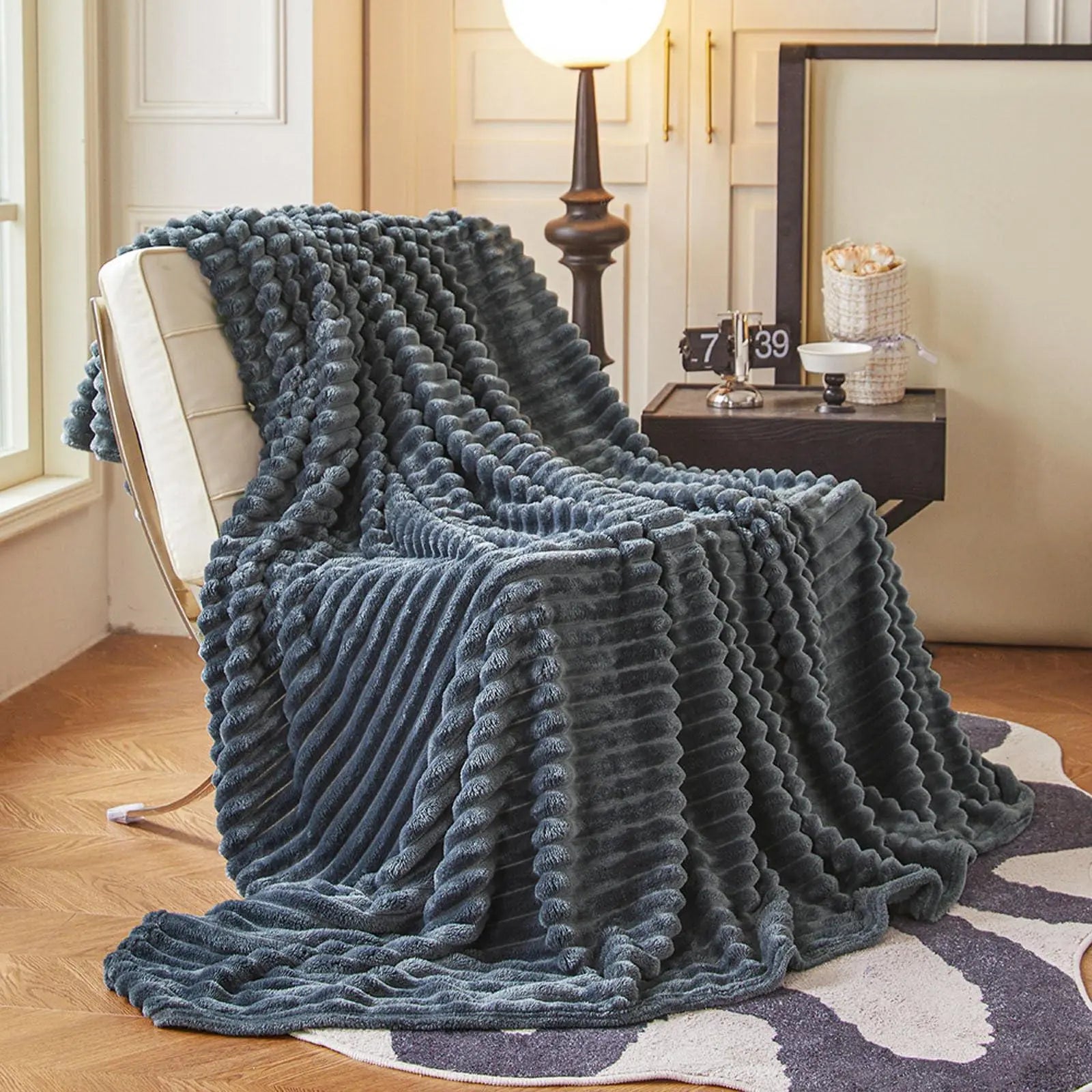 Slumblr® Faux Rabbit Fur Throw Blanket Slumblr