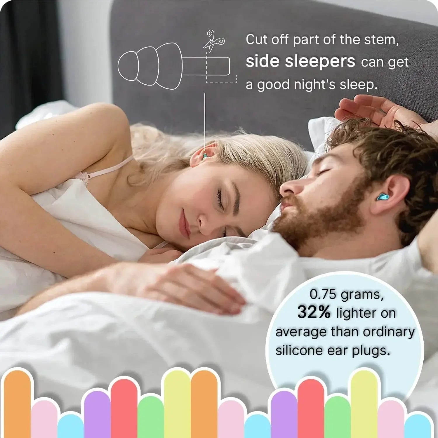 Slumblr® Silicone Earplugs Waterproof with Rope Set Slumblr