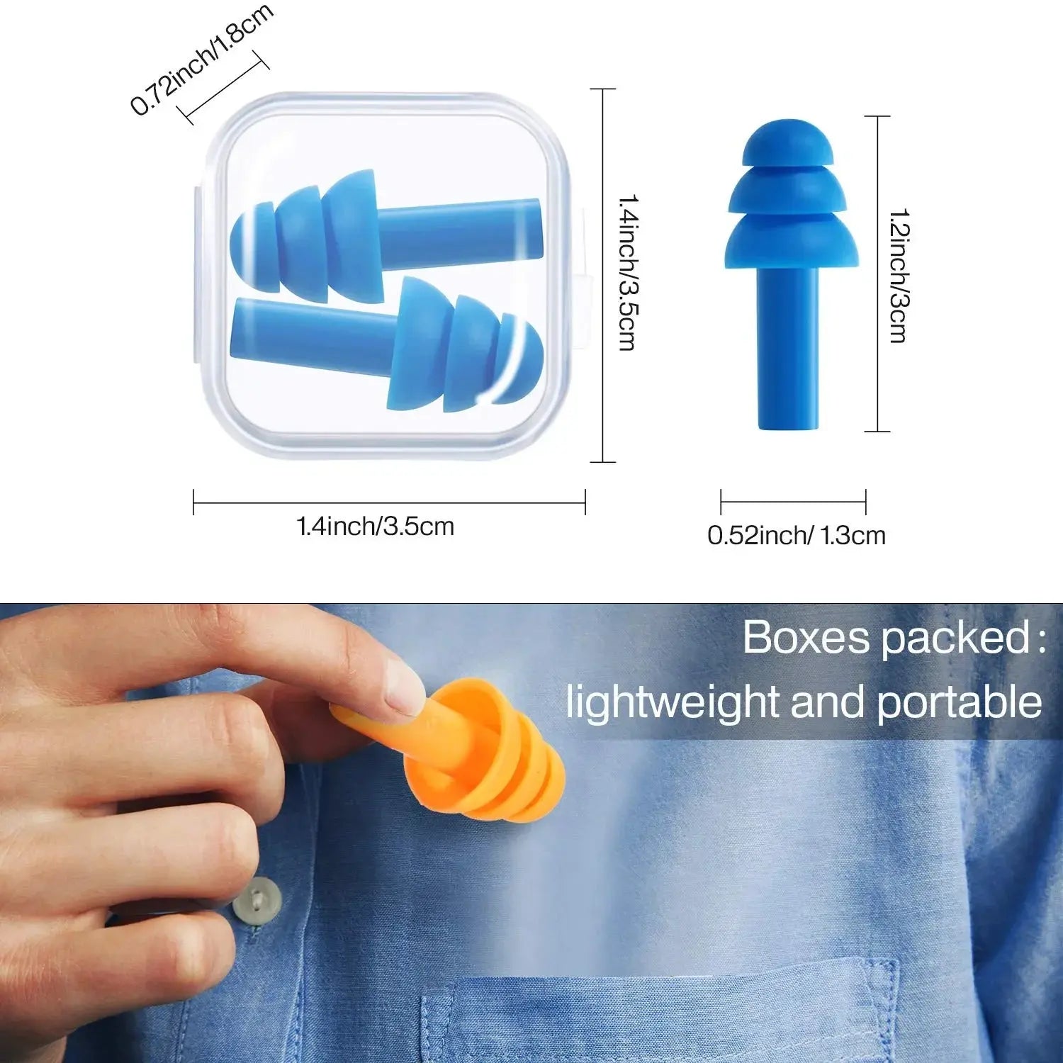 Slumblr® Silicone Earplugs Waterproof with Rope Set Slumblr