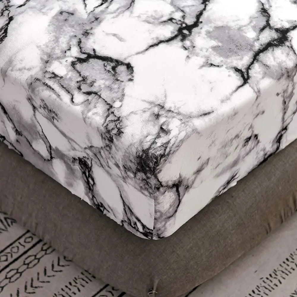 Slumblr® Marble Print Fitted Sheet Slumblr