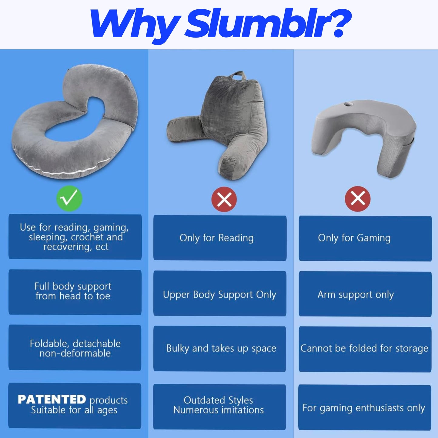 Slumblr® Reading Pillow