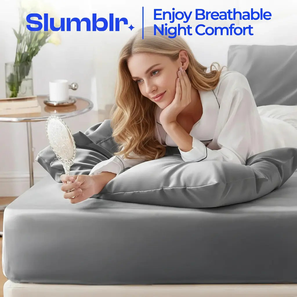 Slumblr® Bamboo Cooling Fitted Sheet Cover Slumblr