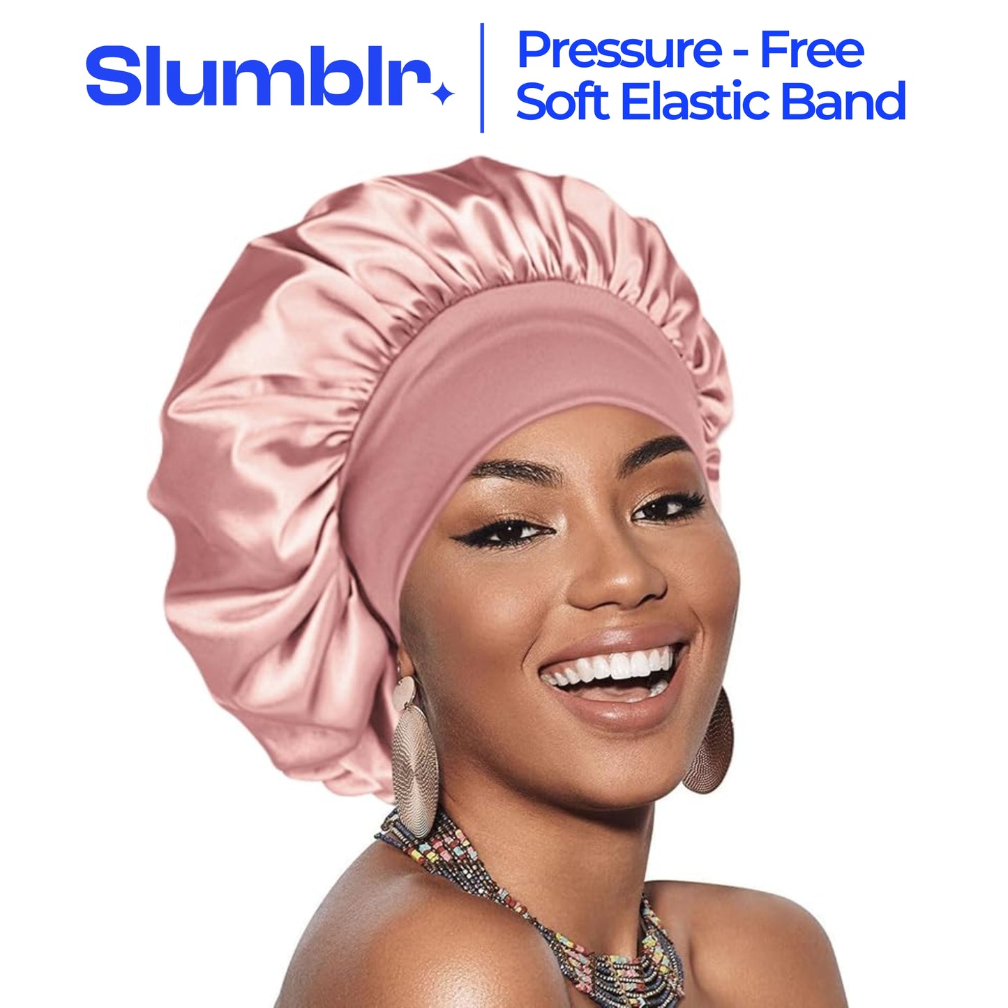 Slumblr® Satin Wide-Brim Shower Cap