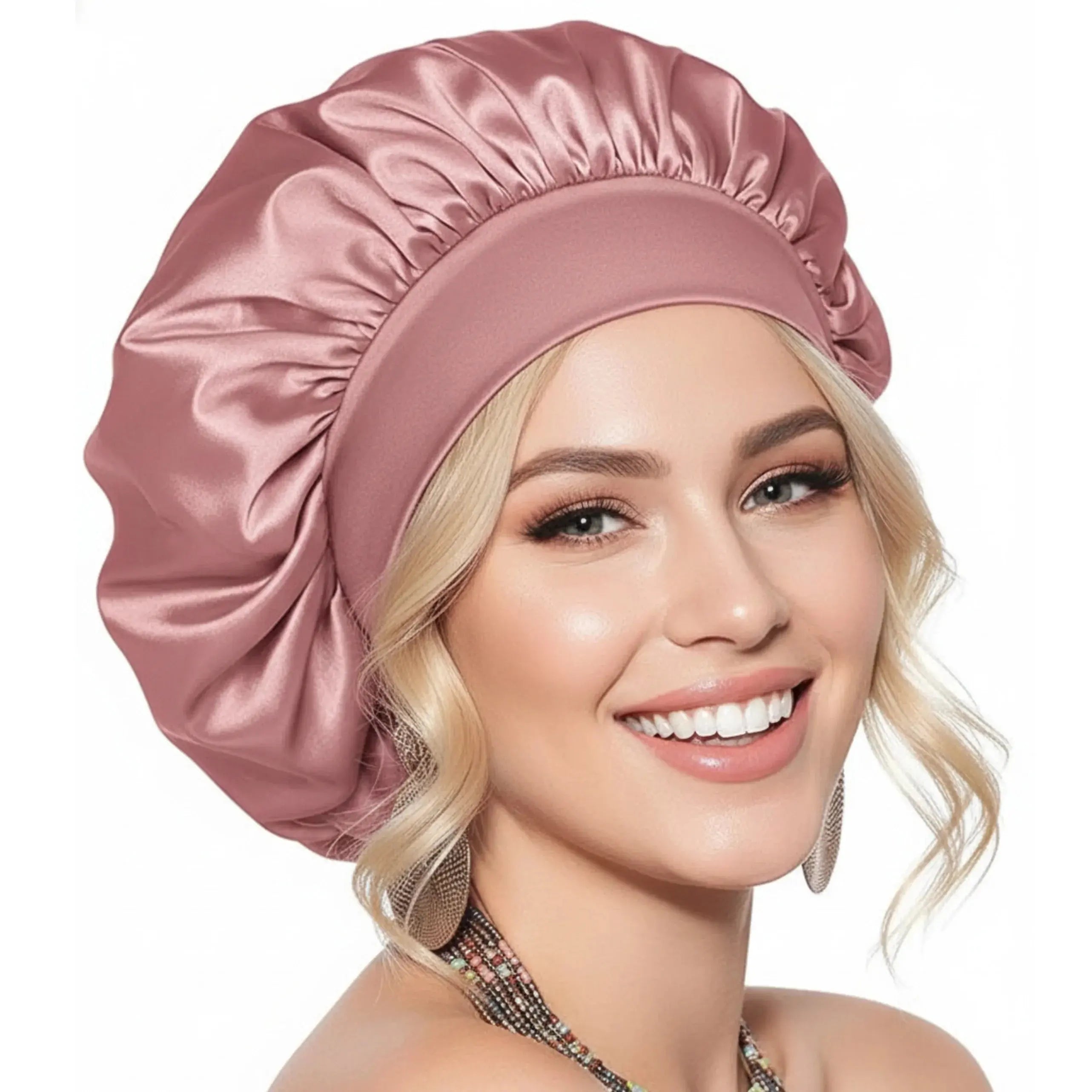 Slumblr® Satin Wide-Brim Shower Cap Slumblr