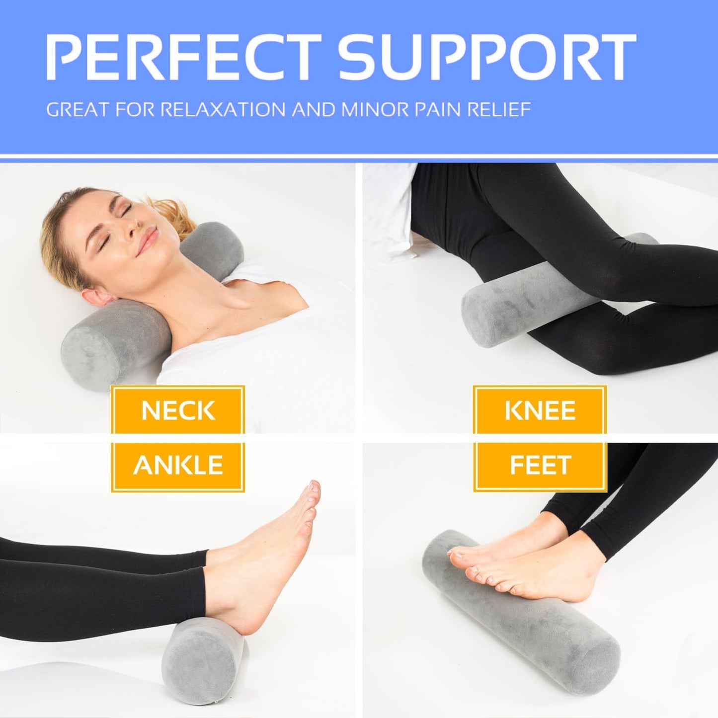 Slumblr® Neck Roll Bolster Pillow (2 Packs)