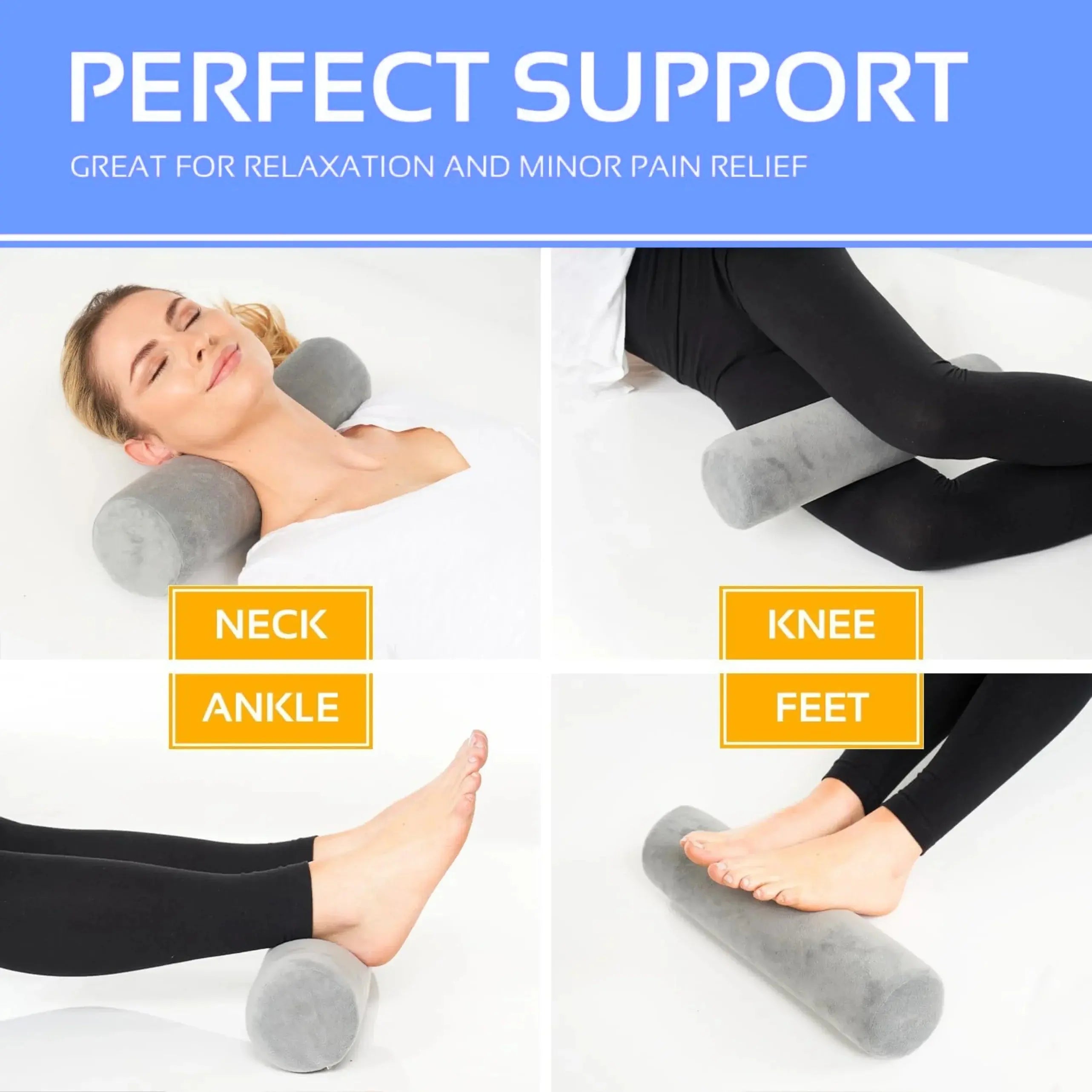 Slumblr® Neck Roll Bolster Pillow (2 Packs) Slumblr