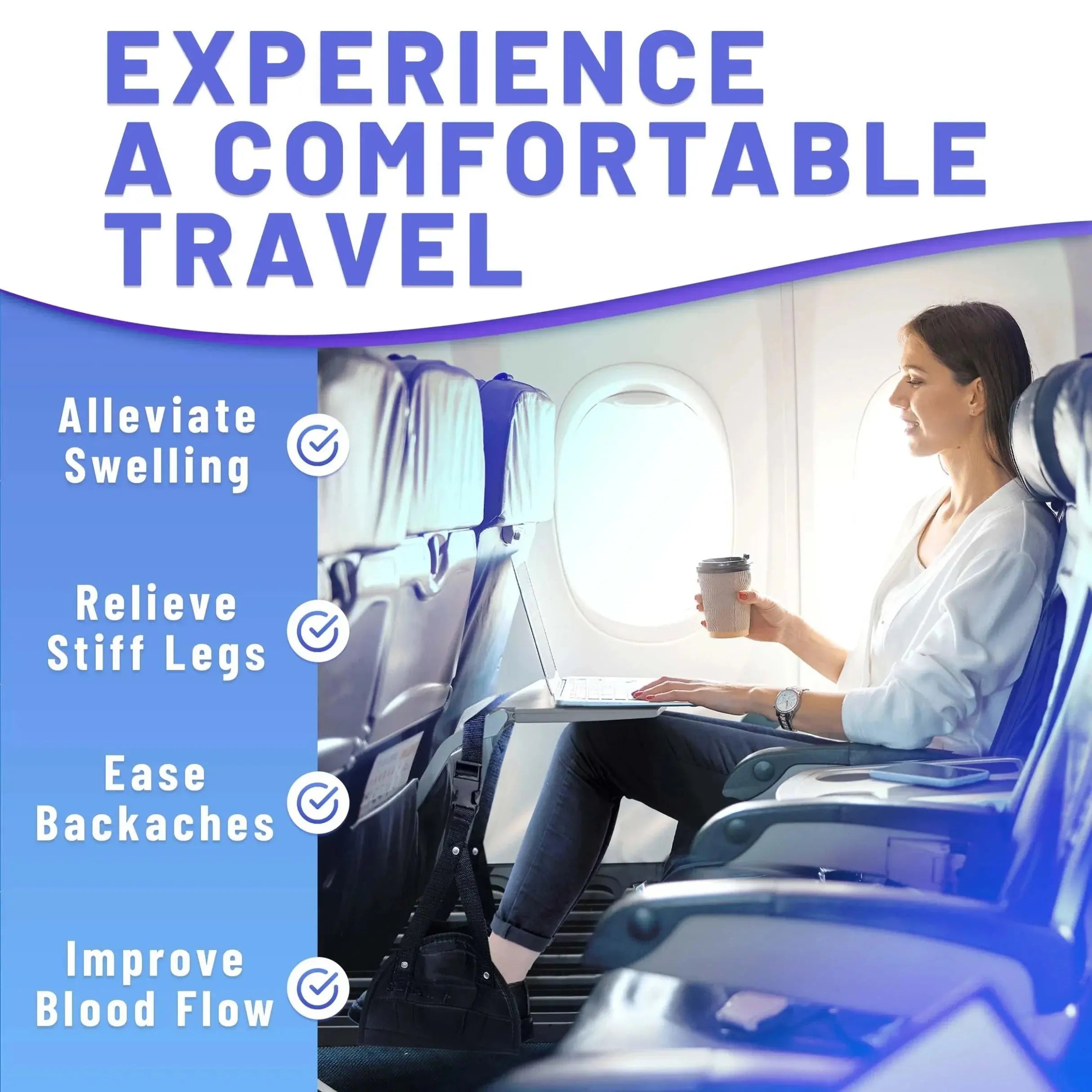 Slumblr® Airplane Foot Hammock Travel Comfort Accessory Slumblr