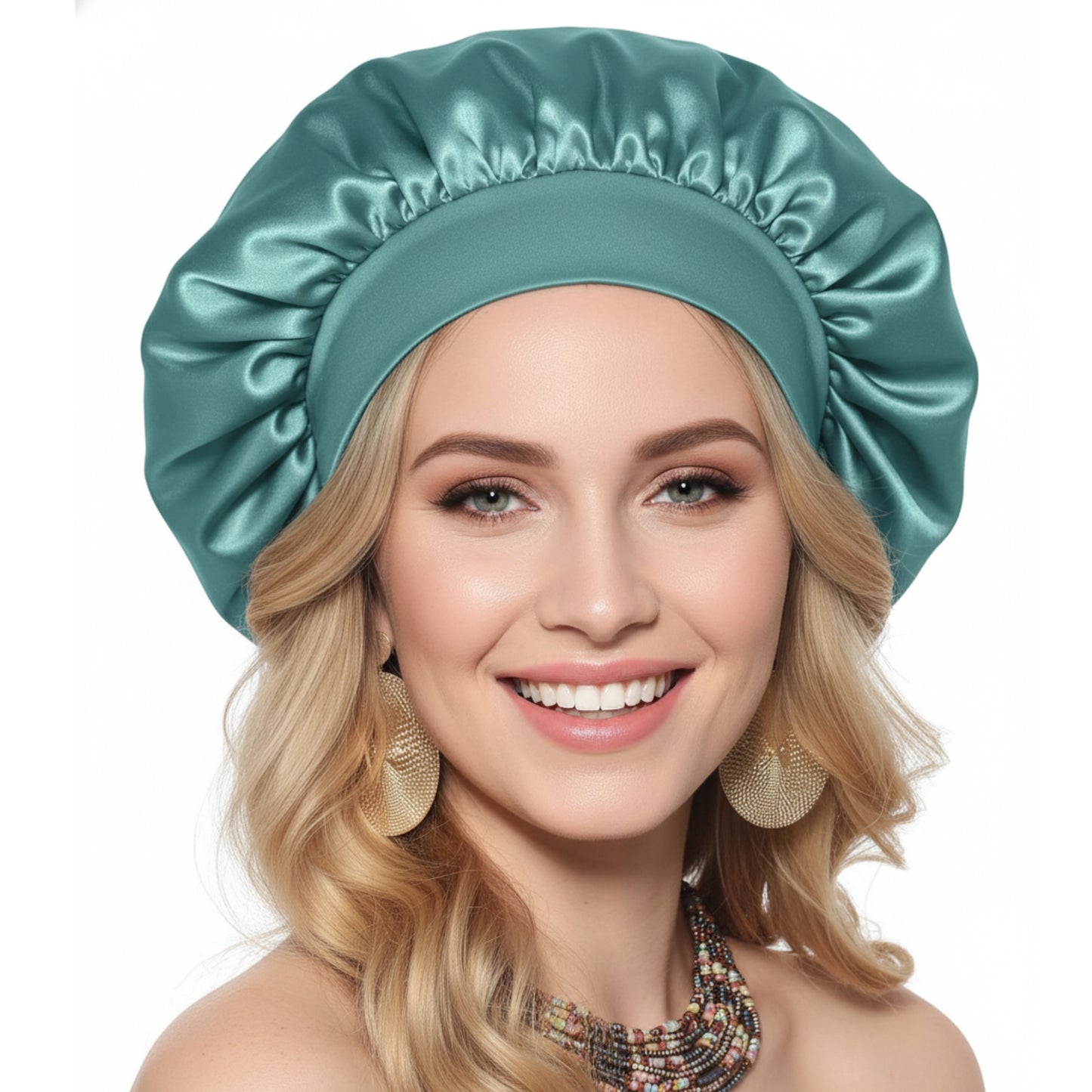 Slumblr® Satin Wide-Brim Shower Cap