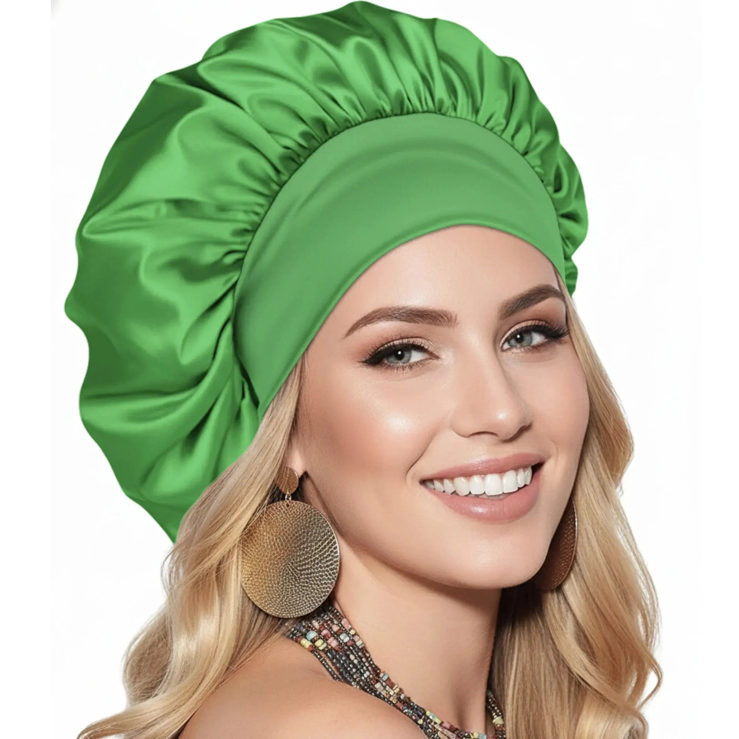Slumblr® Satin Wide-Brim Shower Cap Slumblr