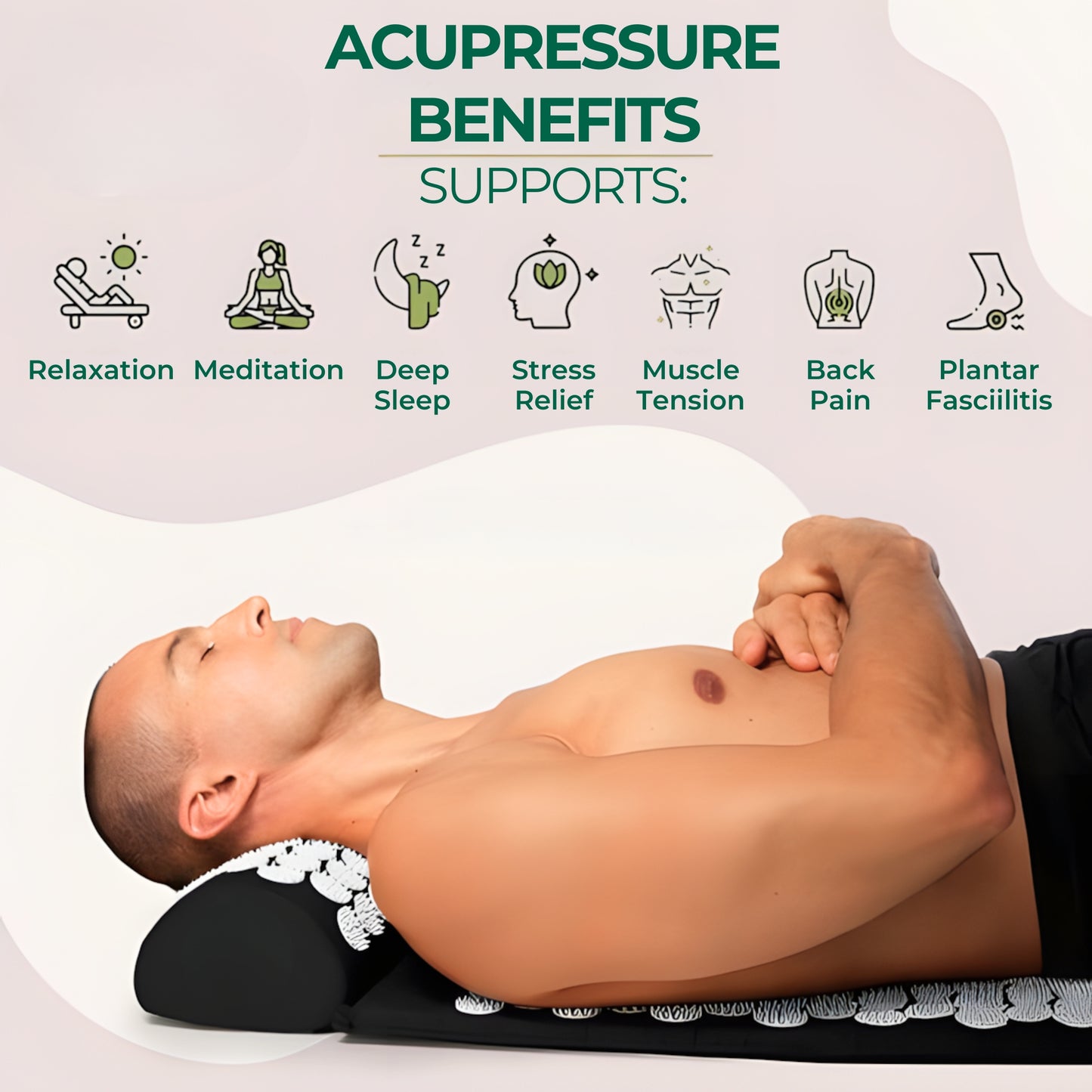 Slumblr® Acupressure Relaxation Mat and Pillow Set