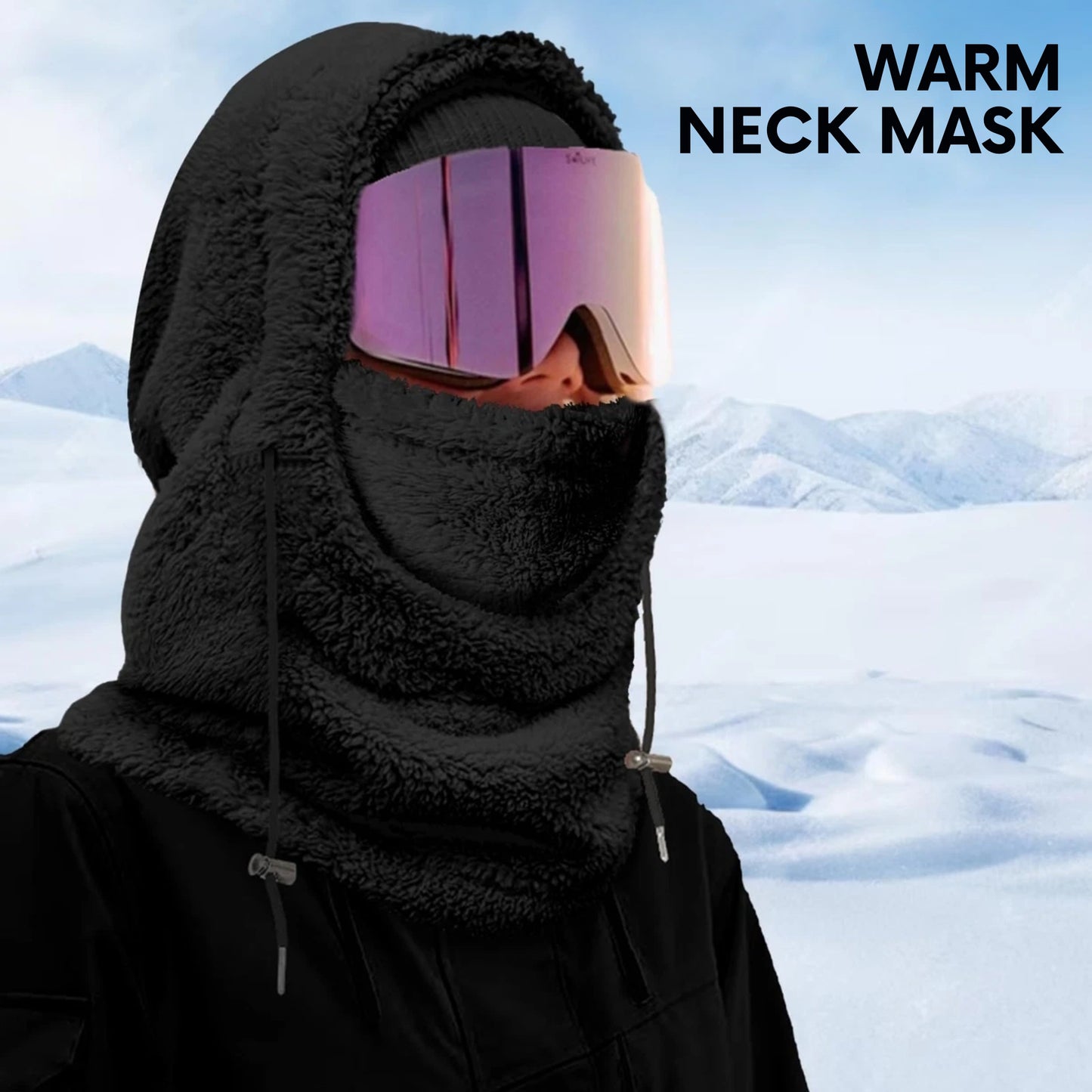 Slumblr® Winter Fleece-lined Hooded Beanie Scarf Travel