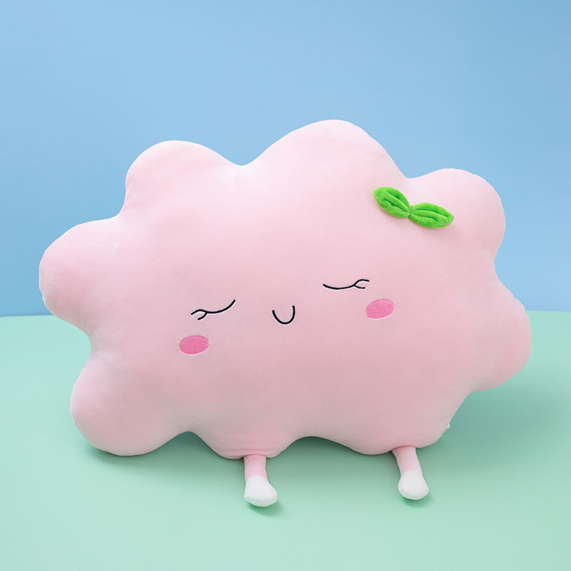 ins hot Nordic sun pillow girl's heart cloud down cotton plush cushion home sofa decorative cushion