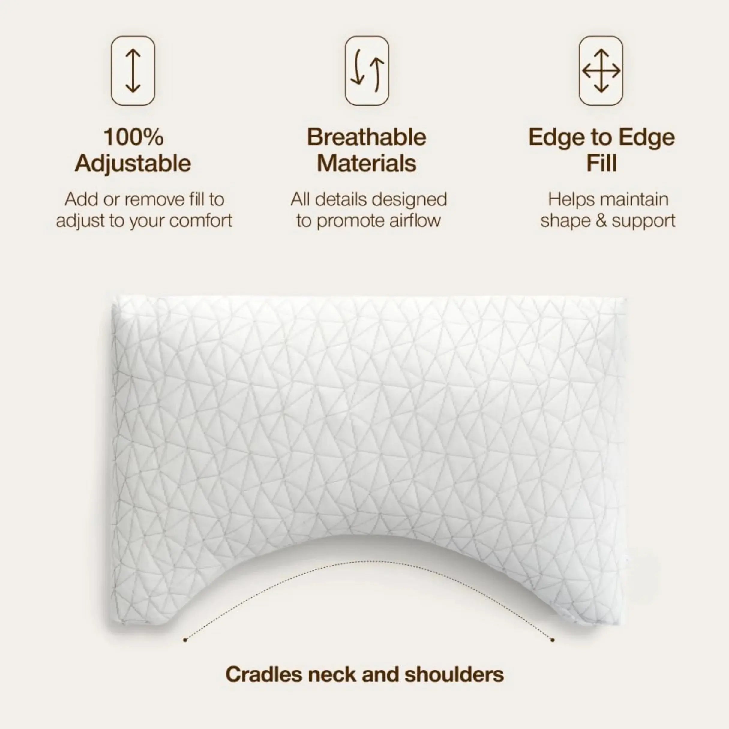 Slumblr® Shredded Memory Foam Adjustable Pillow Slumblr