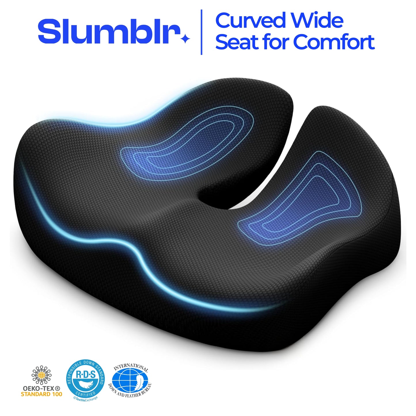 Slumblr® U-Shaped Memory Foam Travel Cushion
