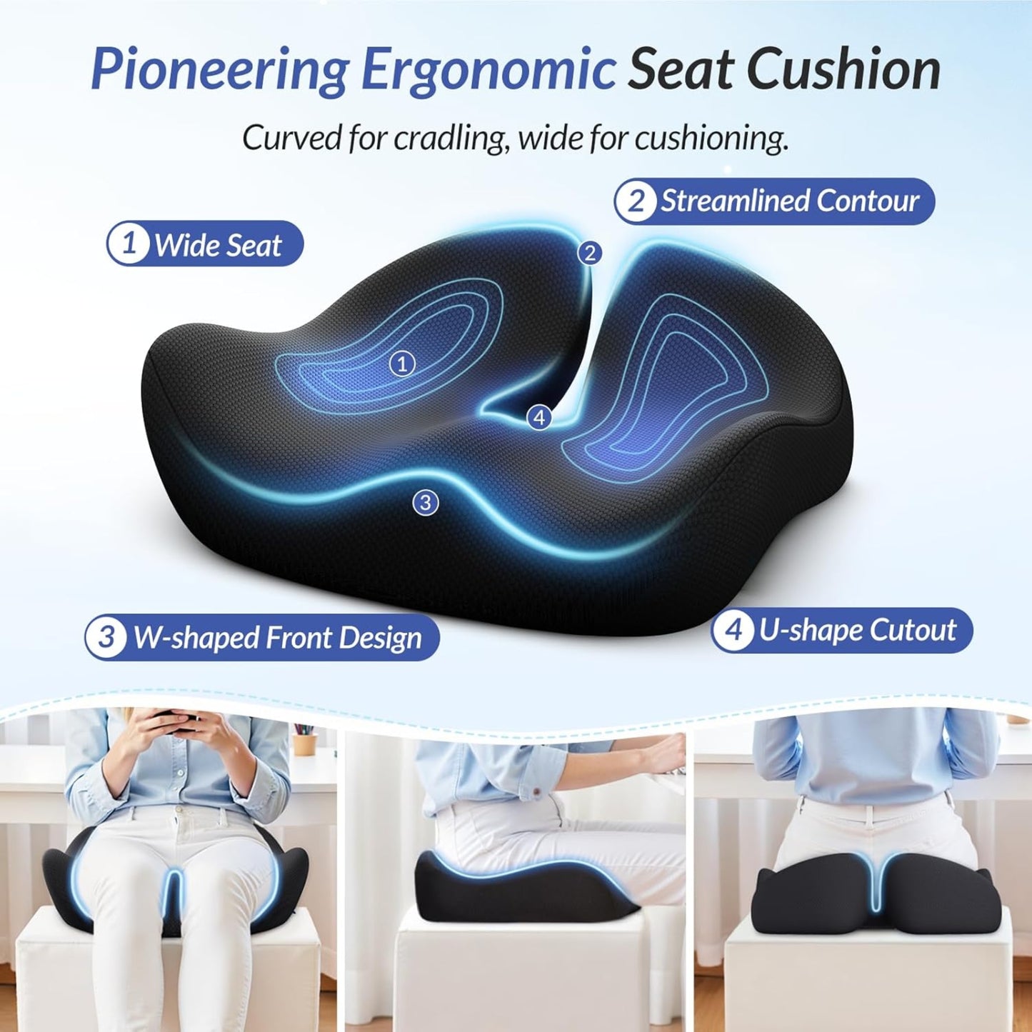Slumblr® U-Shaped Memory Foam Travel Cushion