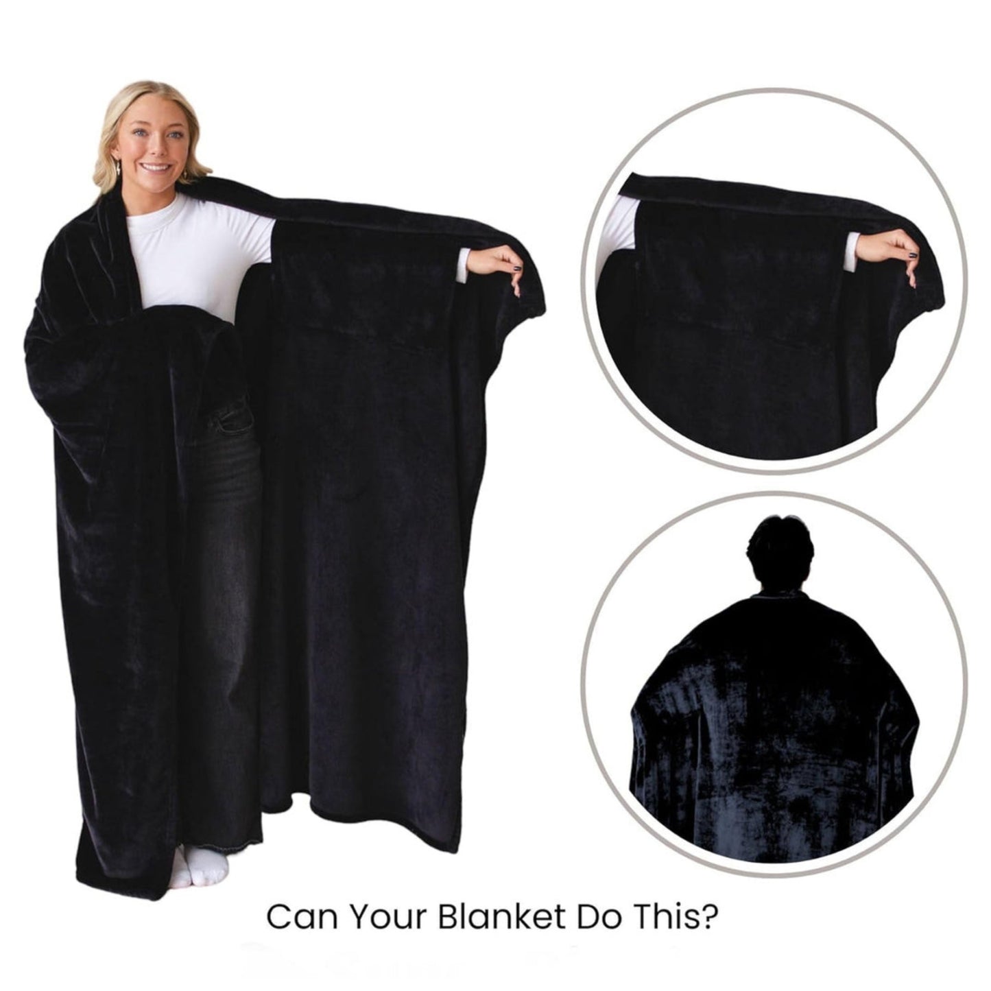 Slumblr® Cozy Flannel Wearable Blanket Throw