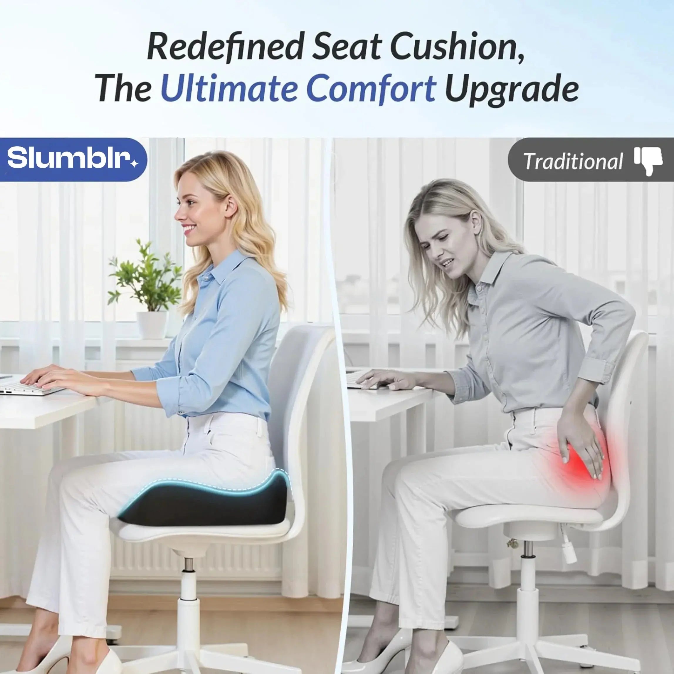 Slumblr® U-Shaped Memory Foam Travel Cushion Slumblr