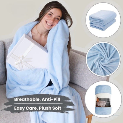 Slumblr® Cozy Flannel Wearable Blanket Throw