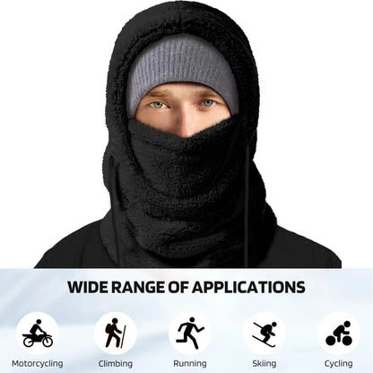 Slumblr® Winter Fleece-lined Hooded Beanie Scarf Travel