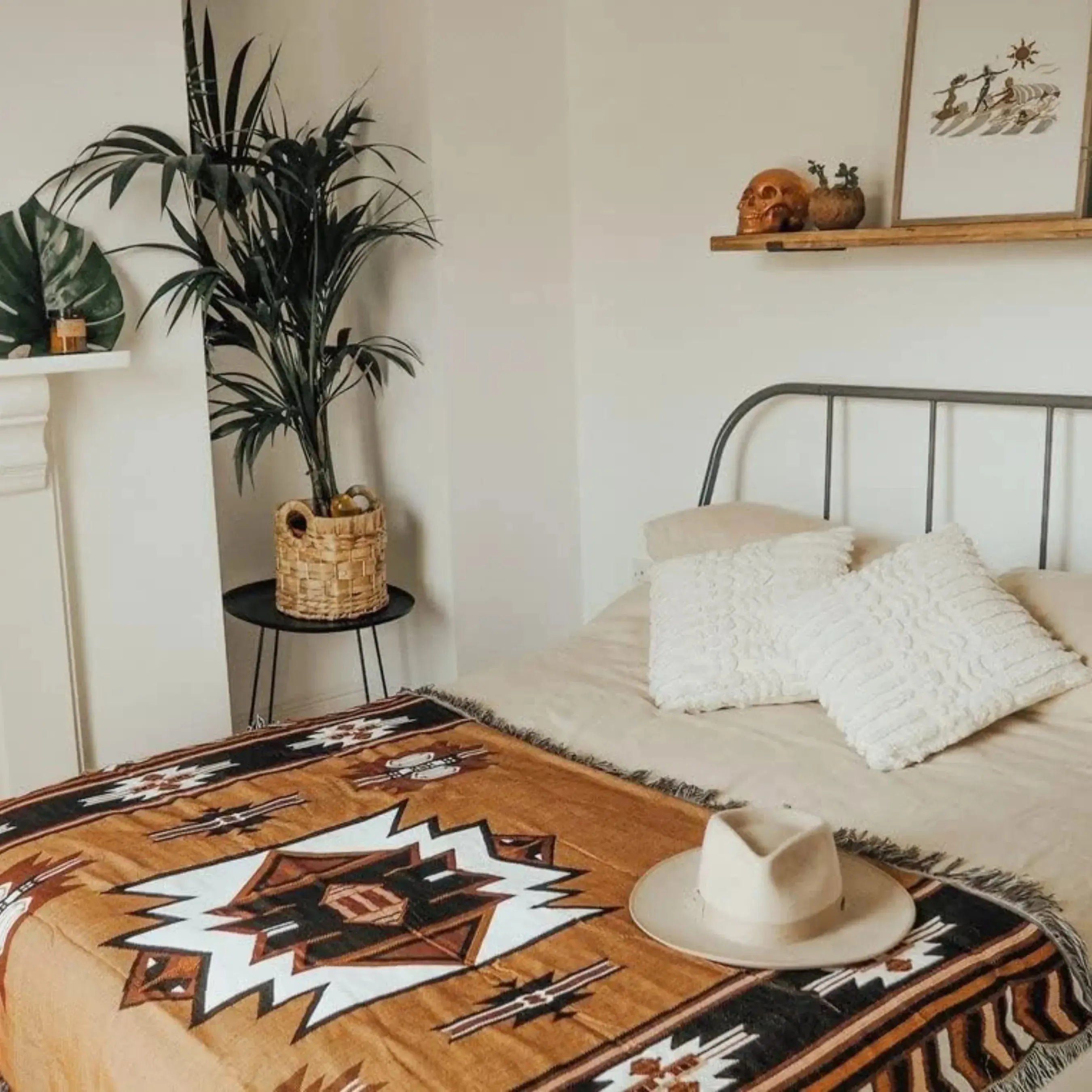 Slumblr® Brown Reversible Woven Throw Blanket with Tassels Slumblr