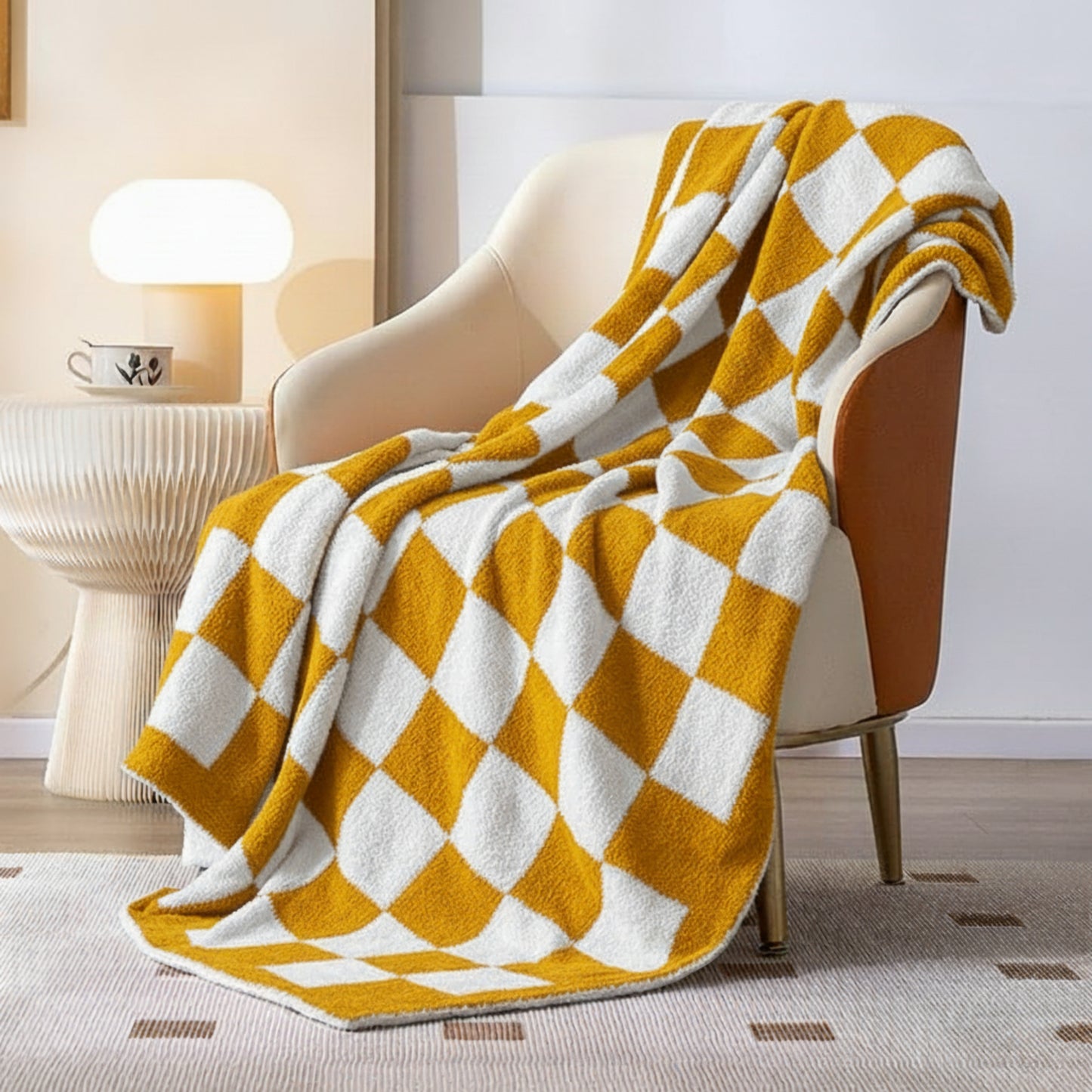 Slumblr® Checkered Flannel Fleece Blanket