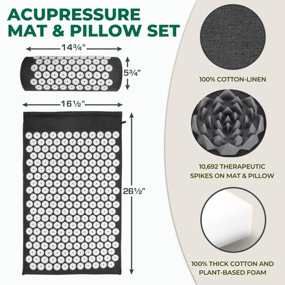 Slumblr® Acupressure Relaxation Mat and Pillow Set