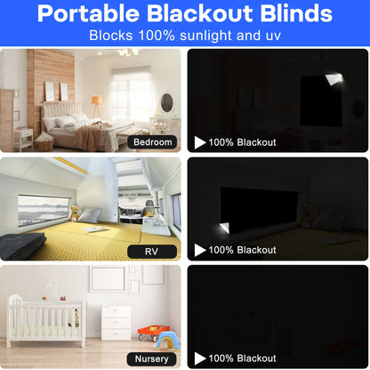 Slumblr® Magnetic Portable Blackout Window Shades