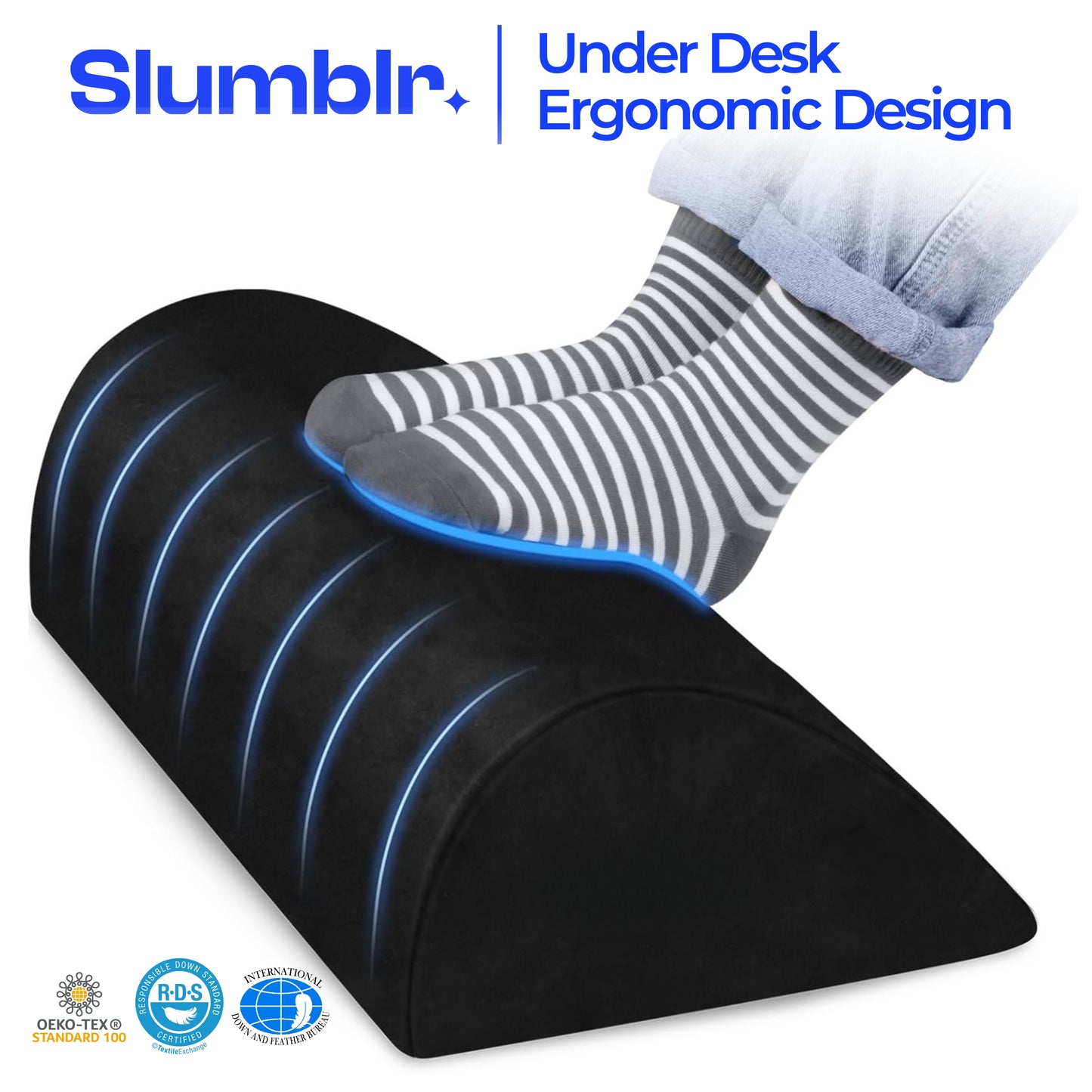 Slumblr® Ergonomic Foot Rest for Office & Home