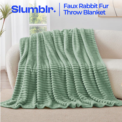 Slumblr® Faux Rabbit Fur Throw Blanket