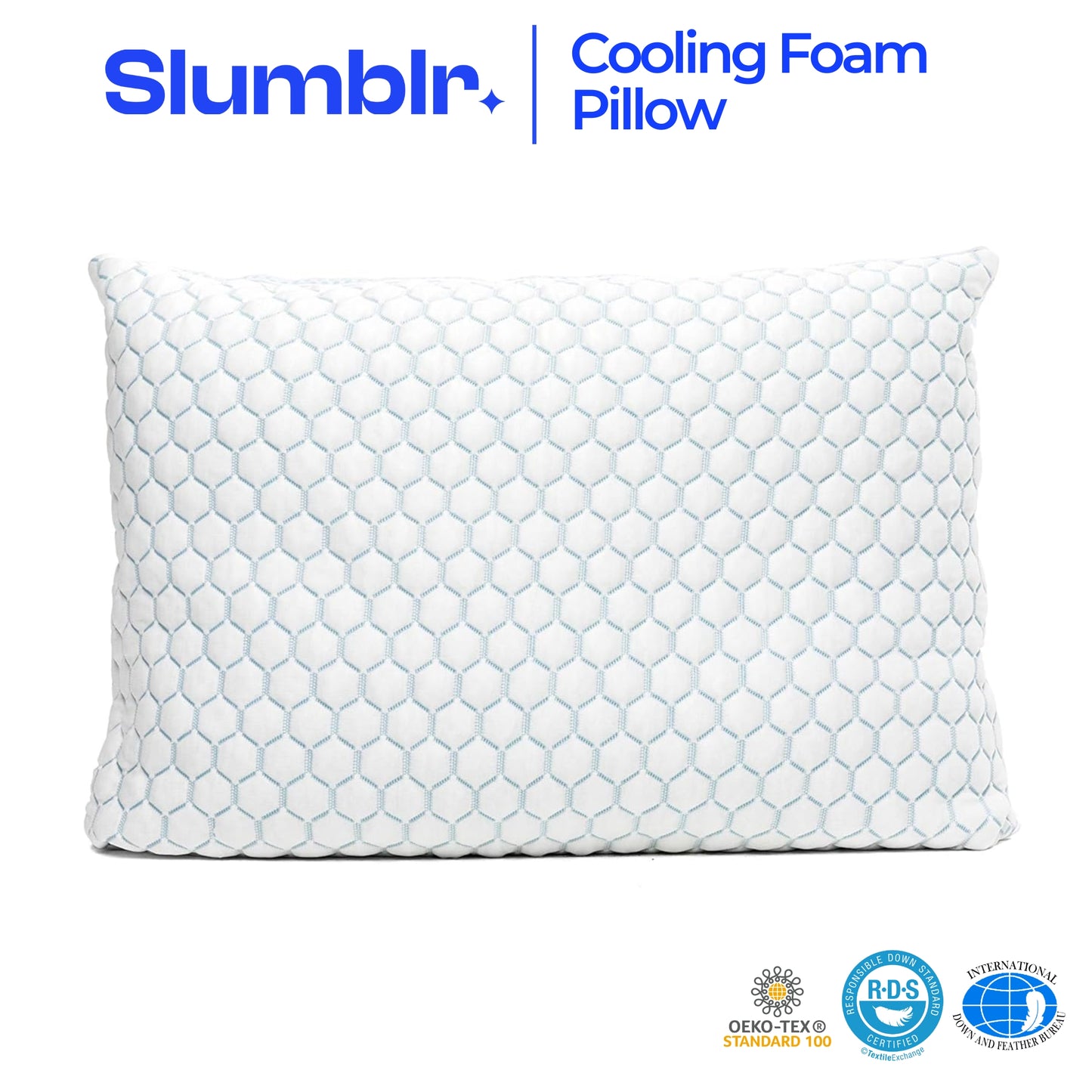 Slumblr® Cooling Shredded Memory Foam Pillow for Adjustable Comfort