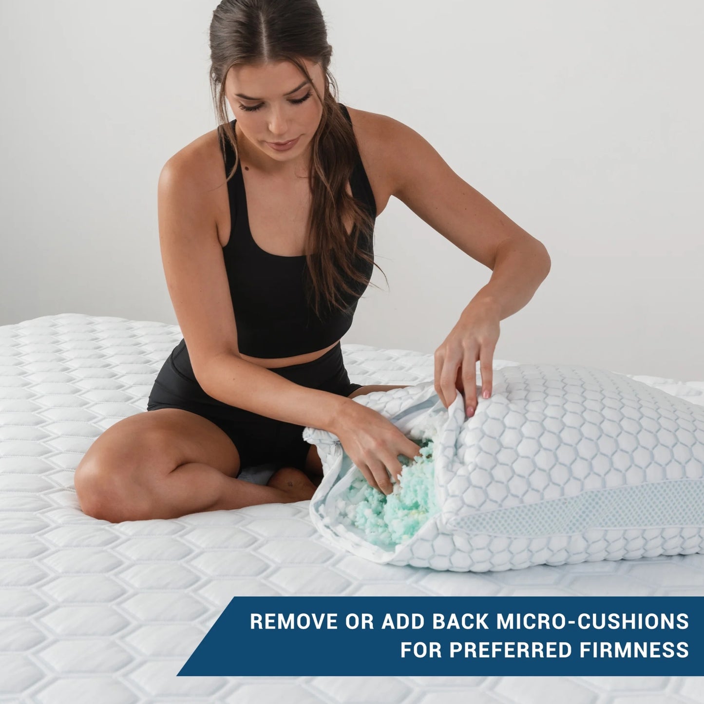 Slumblr® Cooling Shredded Memory Foam Pillow for Adjustable Comfort