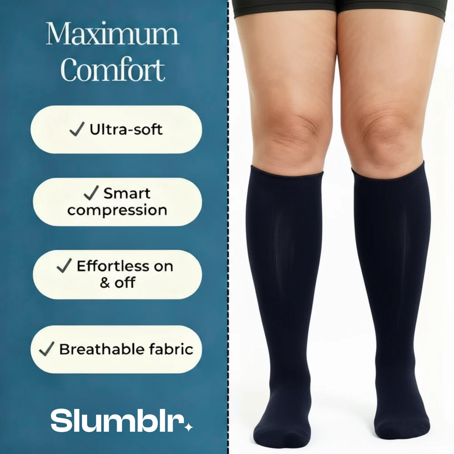 Slumblr® Compression Socks for Swelling & Support