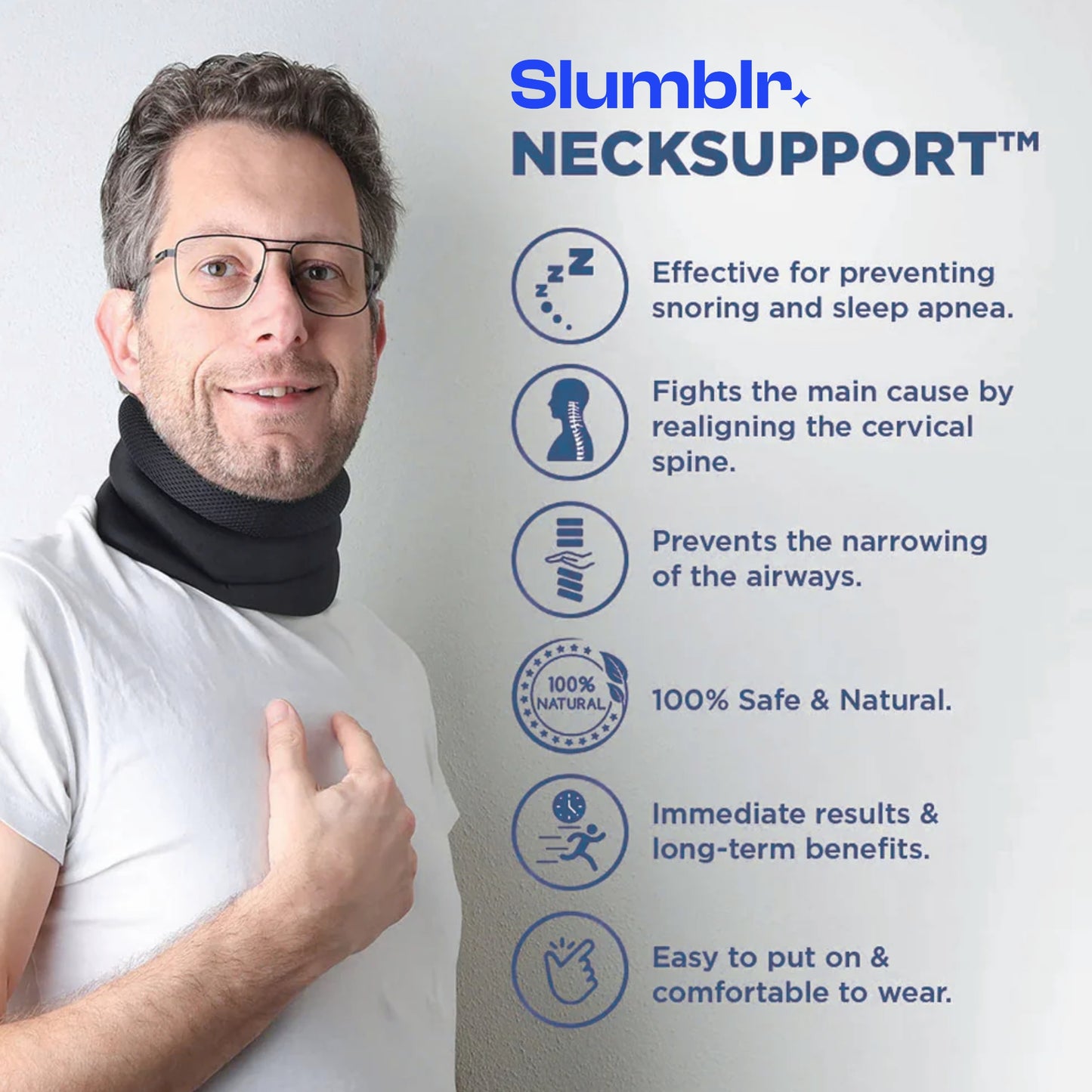 Slumblr® Adjustable Neck Support for Snoring Relief