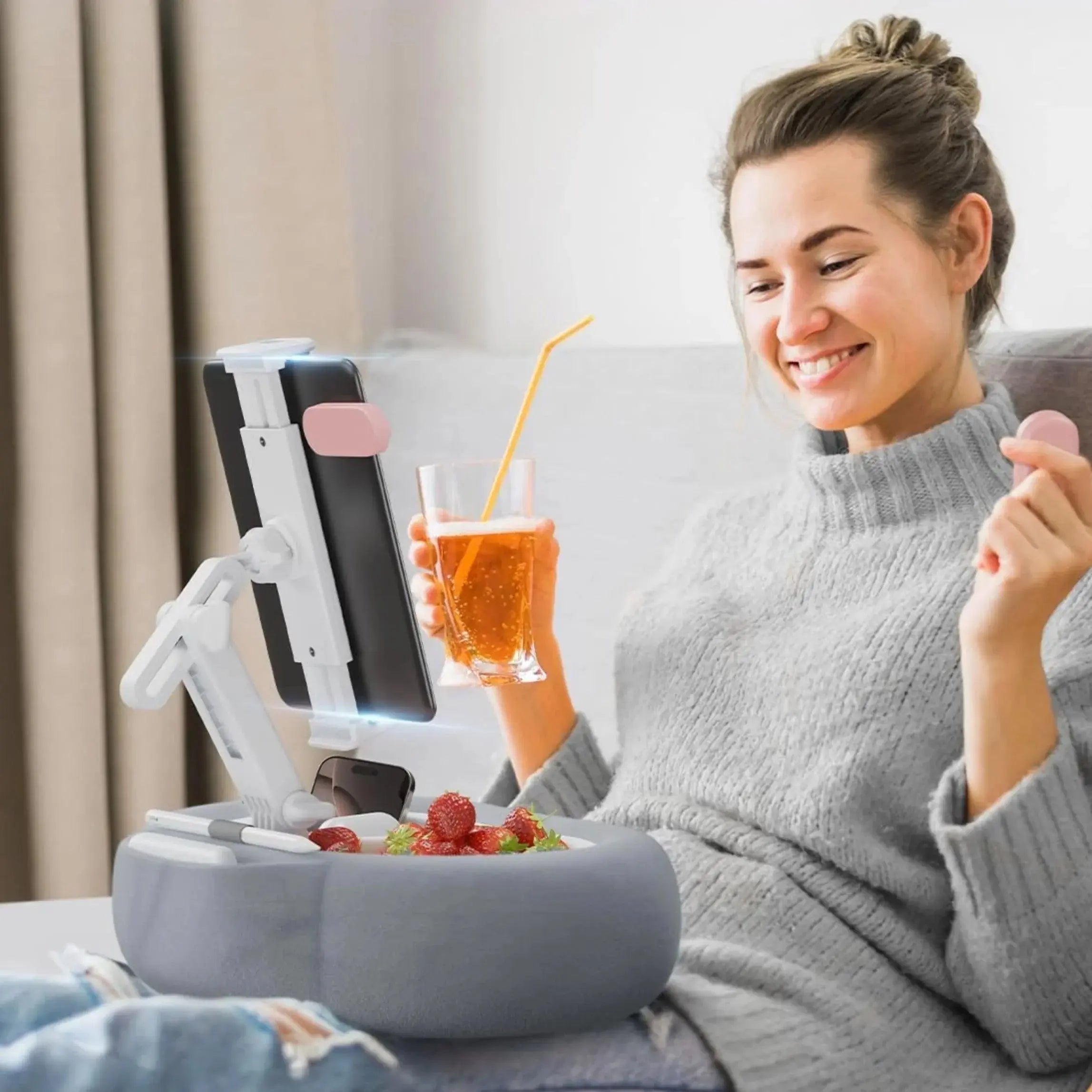 Slumblr® Adjustable Pillow Phone & Tablet Holder Slumblr