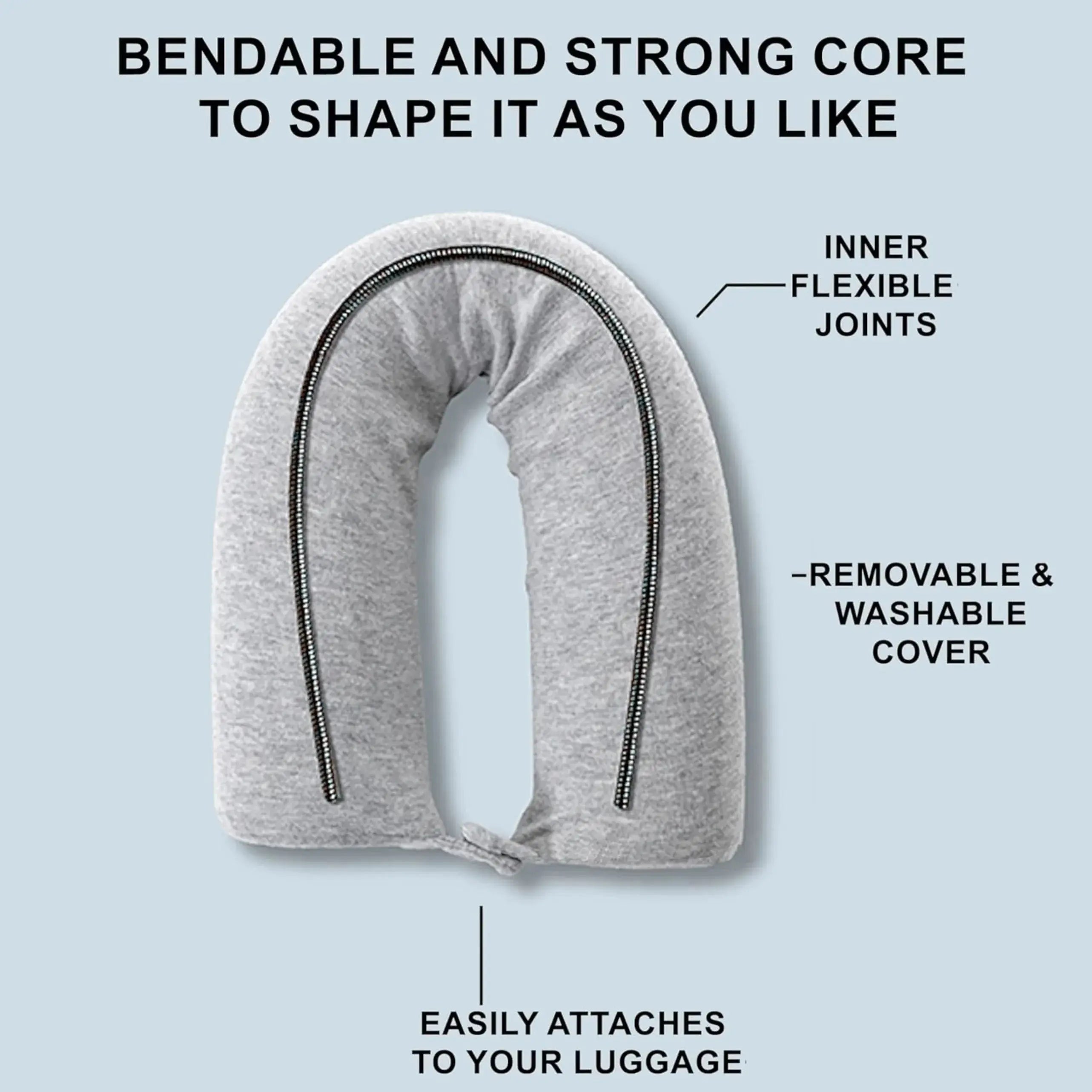 Slumblr® Bendable U-Shaped Travel Pillow Slumblr