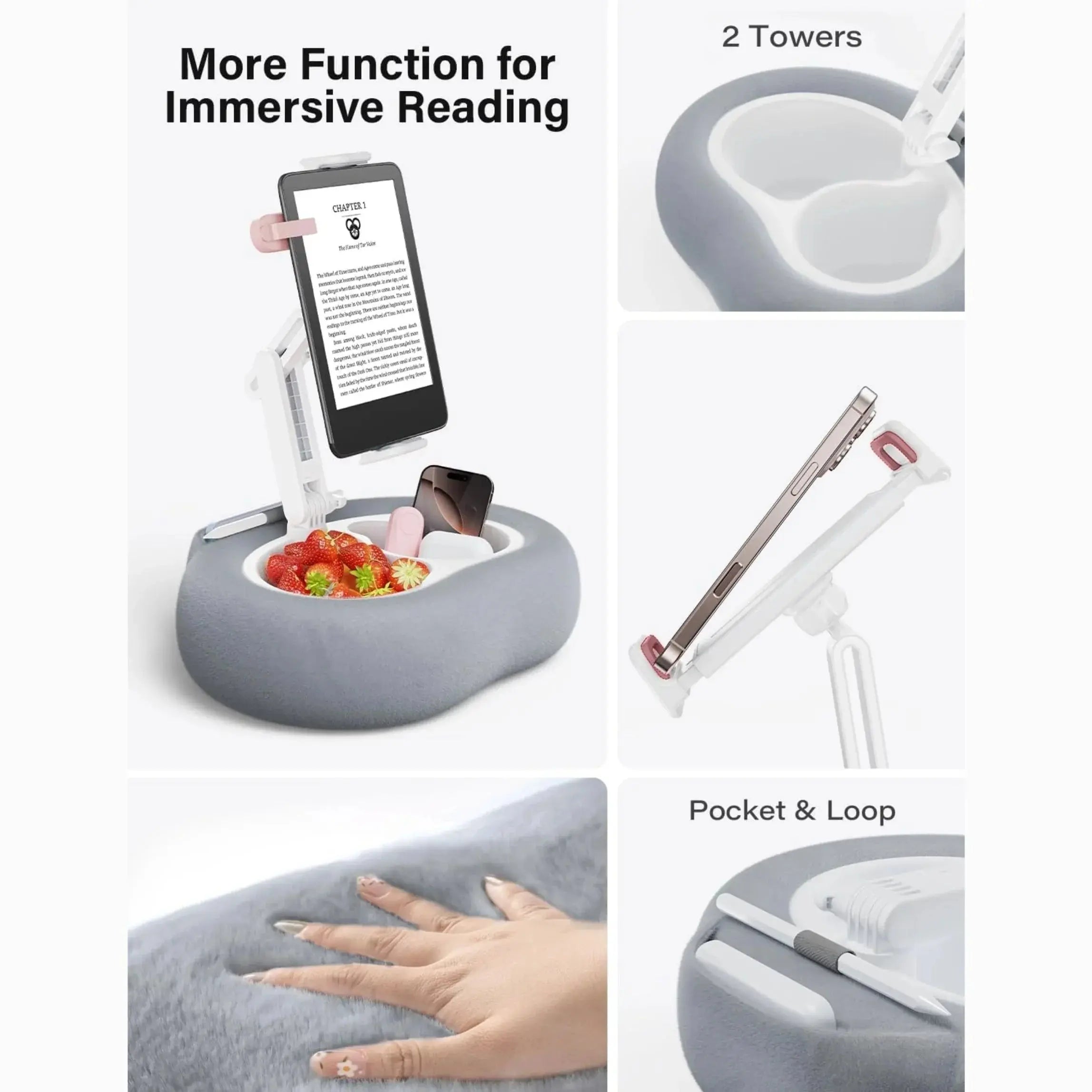 Slumblr® Adjustable Pillow Phone & Tablet Holder Slumblr