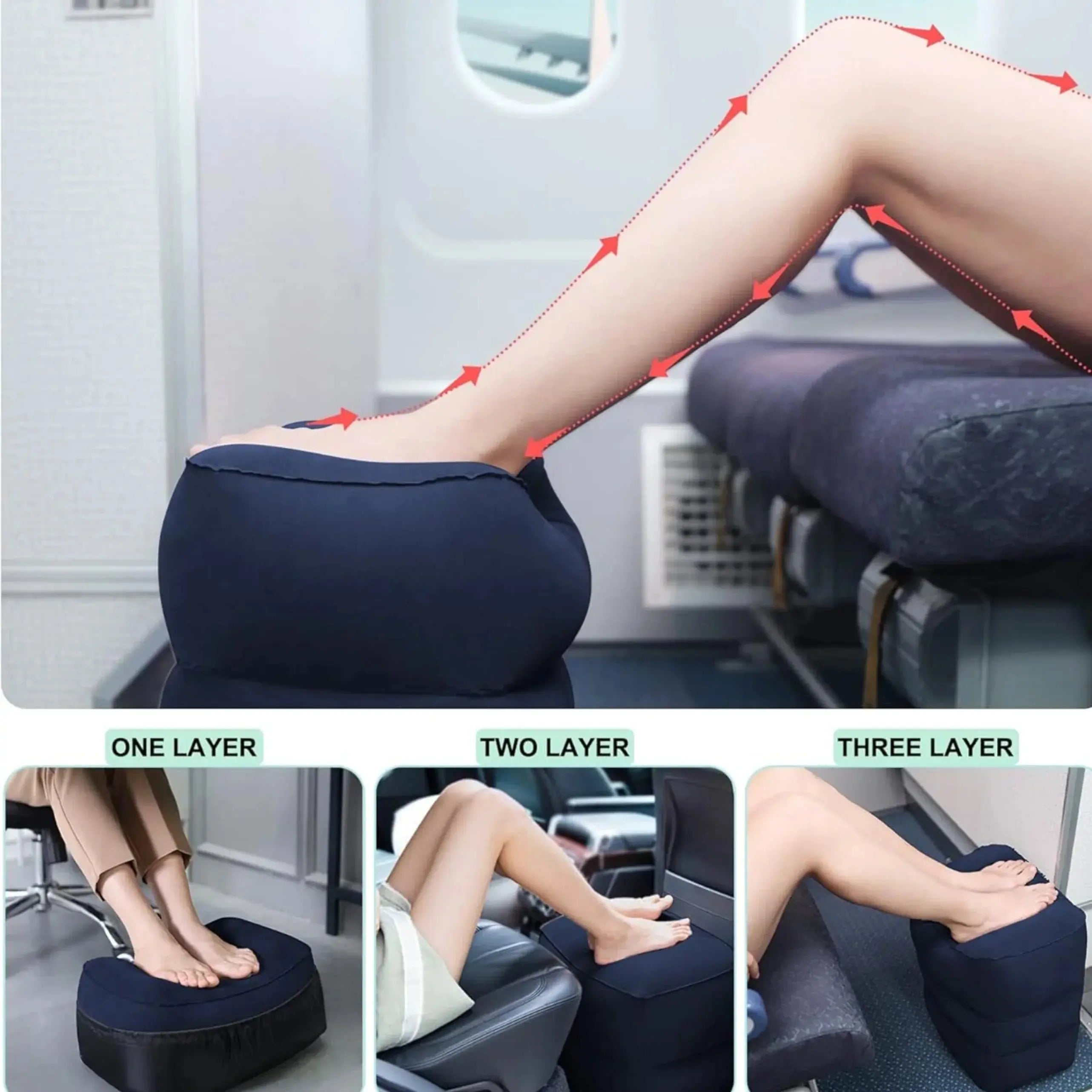 Slumblr® Inflatable Foot Rest Pillow Slumblr