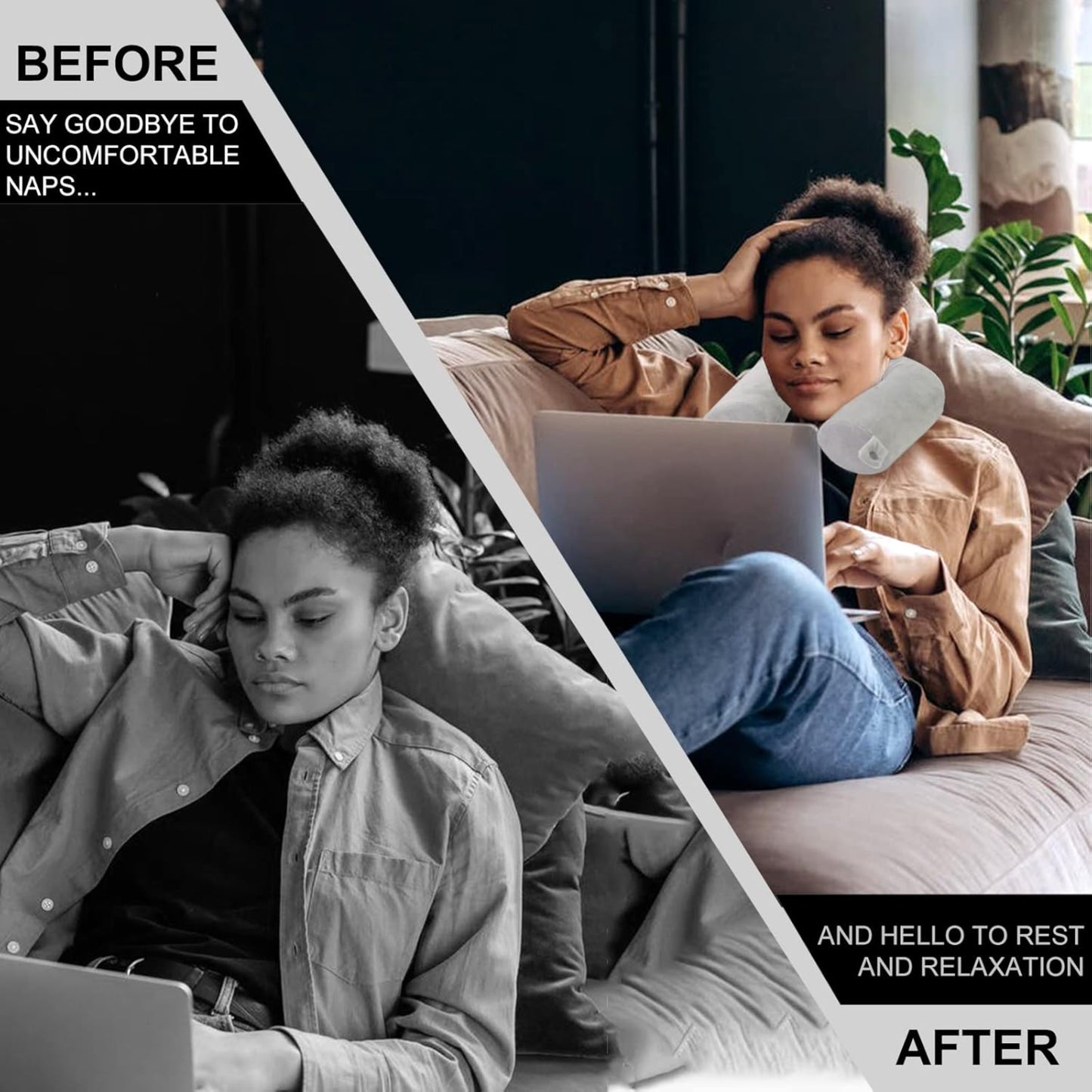 Slumblr® Bendable U-Shaped Travel Pillow