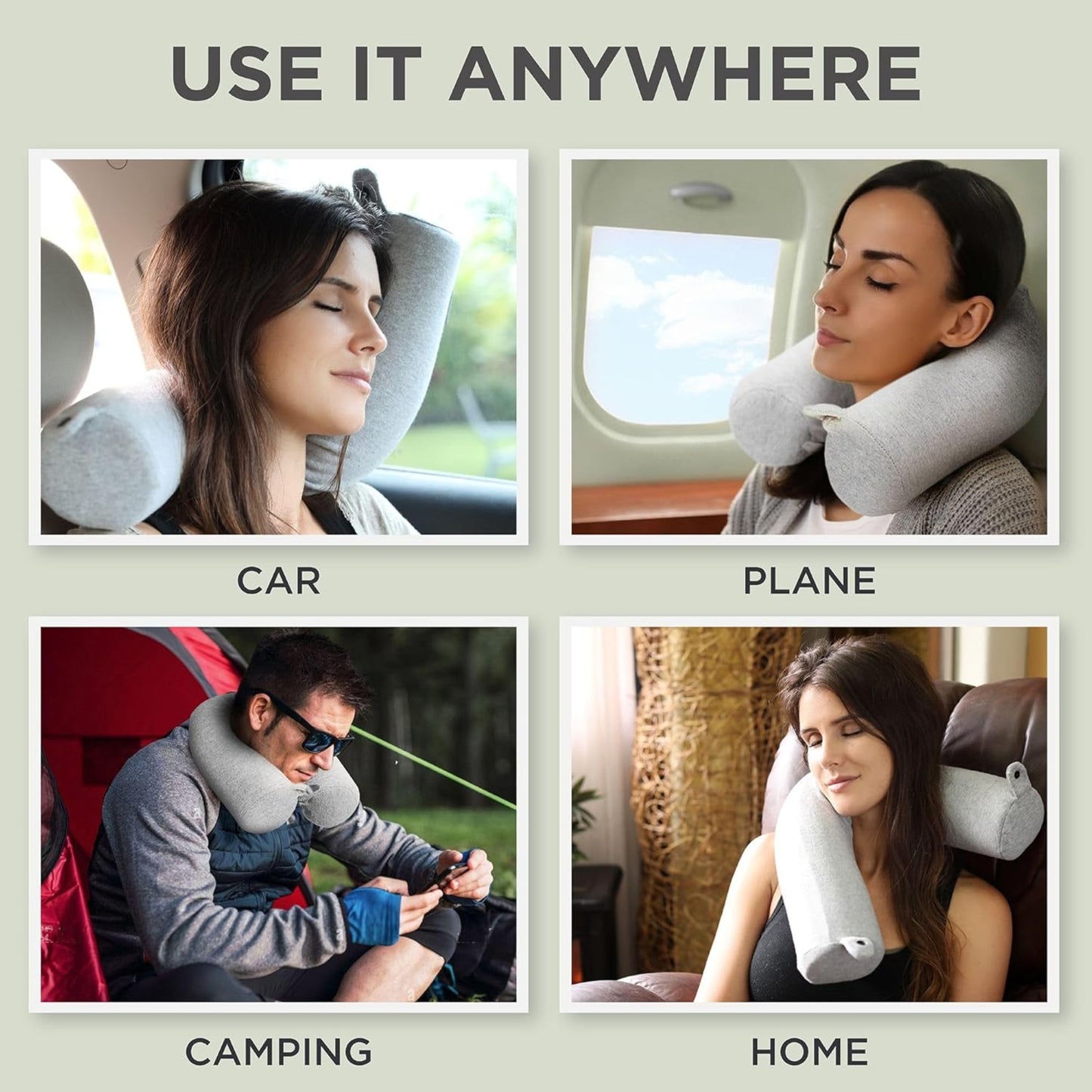 Slumblr® Bendable U-Shaped Travel Pillow