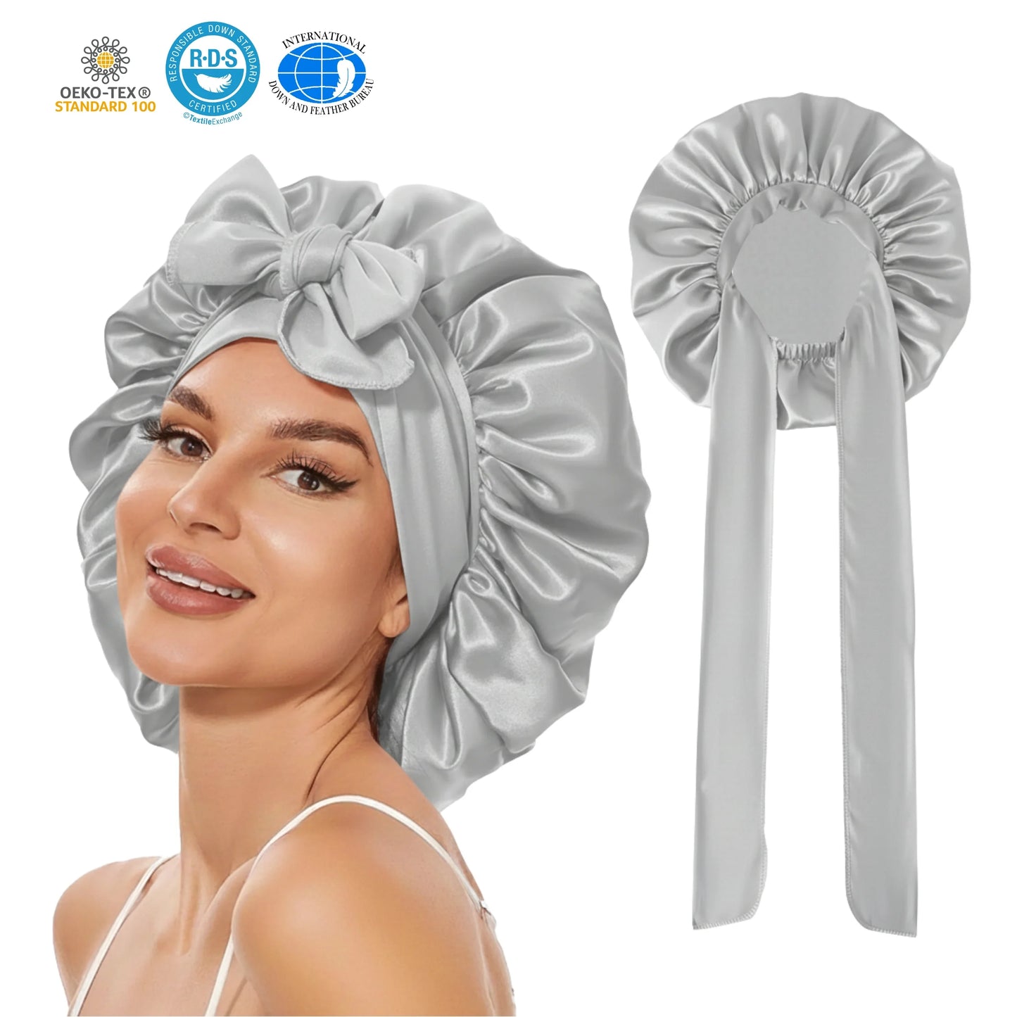 Slumblr® Satin Silk Sleep Bonnet