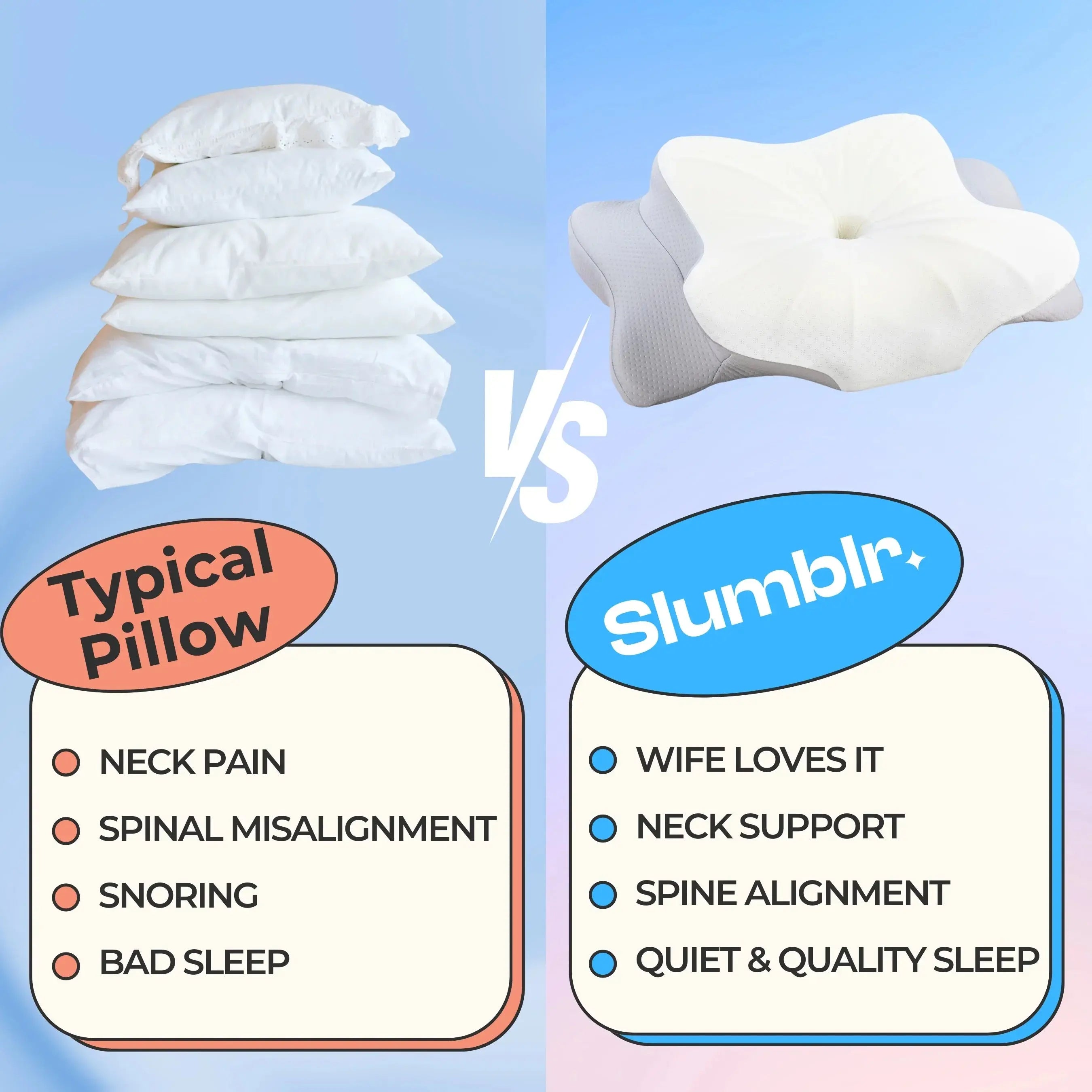 Slumblr® Ultra Contour Relief Pillow Slumblr