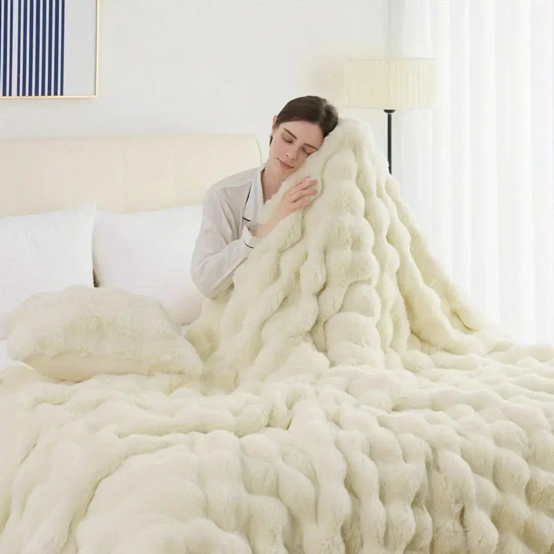 Slumblr® Cozy Faux Rabbit Fleece Throw Blanket Slumblr