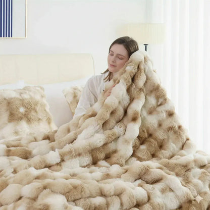 Slumblr® Cozy Faux Rabbit Fleece Throw Blanket Slumblr